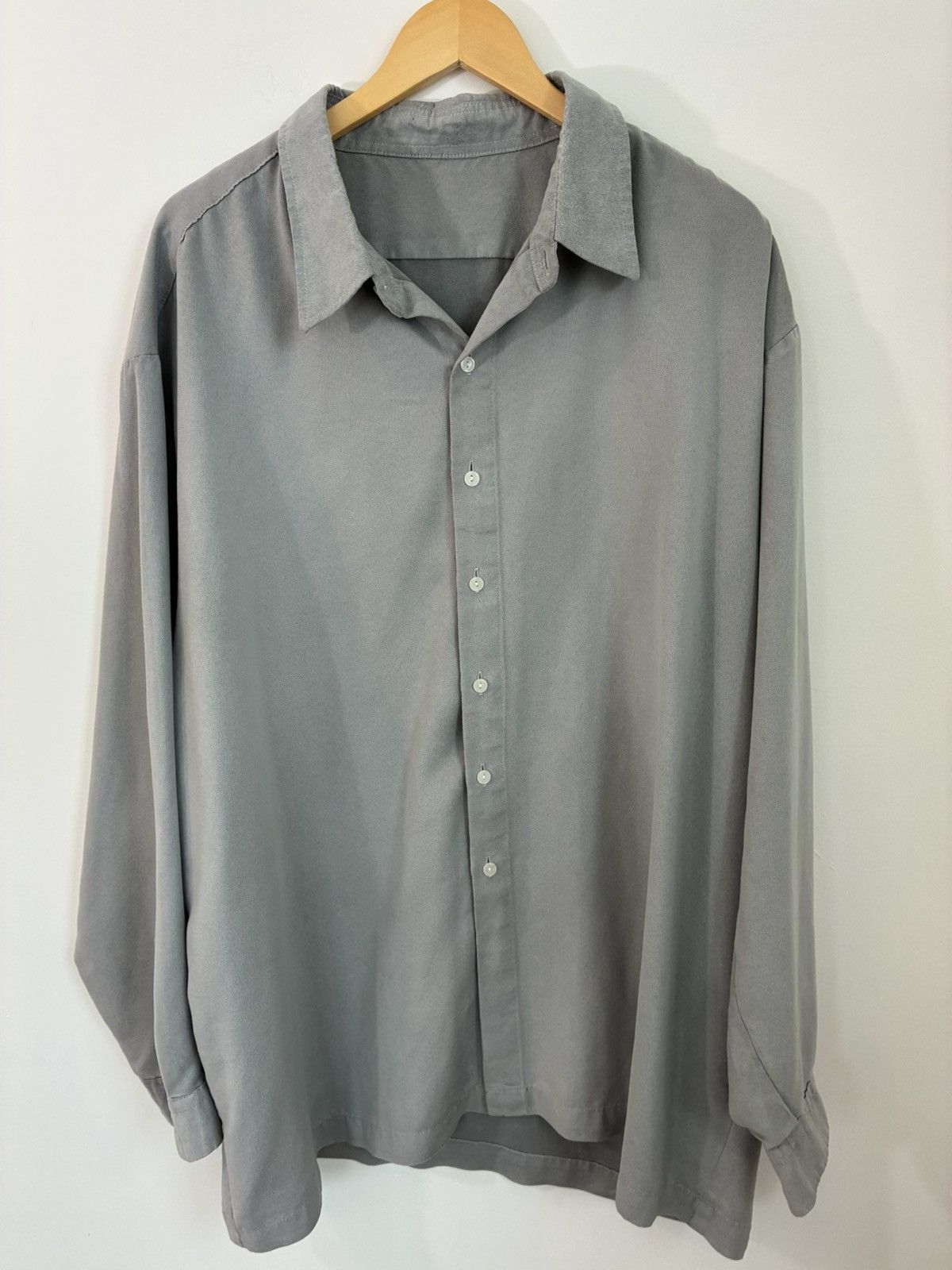 Vintage Vintage SUEDE Faded Button Down Leather Shirt Size US XXL / EU 58 / 5 - 1 Thumbnail