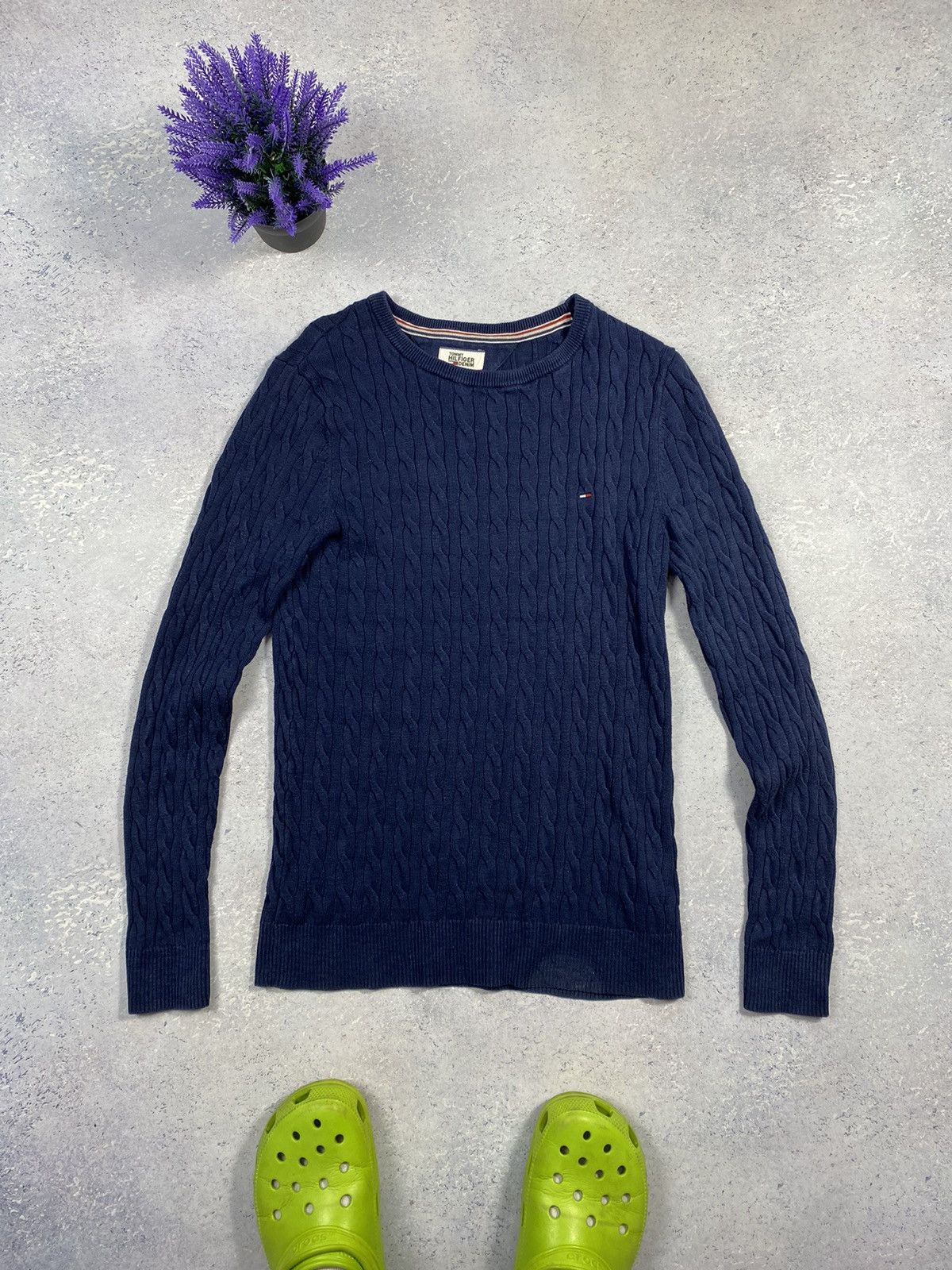 Tommy Hilfiger Tommy Hilfiger Men’s Blue Knitted Sweater Size Large Size US L / EU 52-54 / 3 - 2 Thumbnail