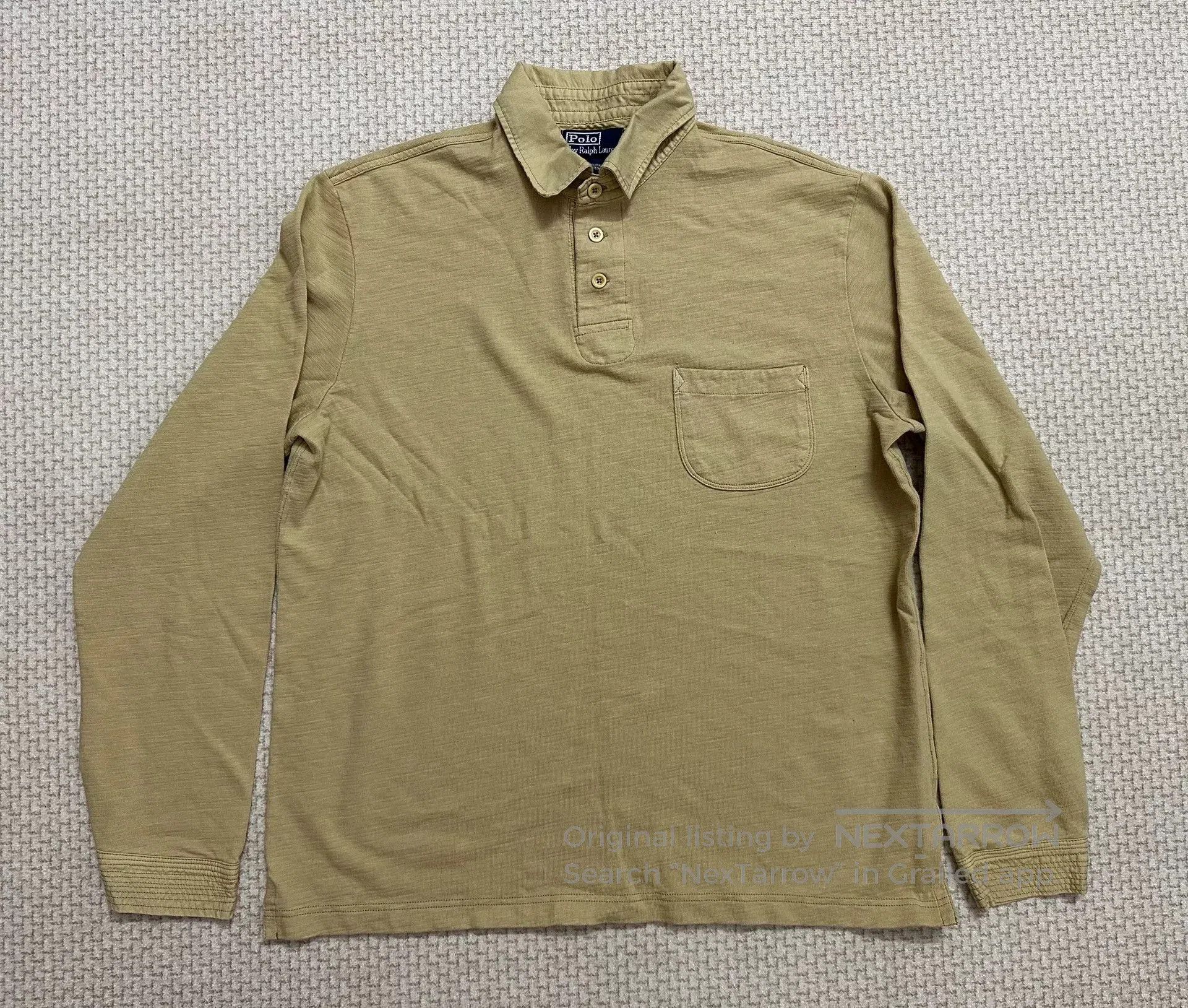 RRL Ralph Lauren Ralph Lauren 90s Long Sleeve Polo Shirt. Size US L / EU 52-54 / 3 - 1 Thumbnail