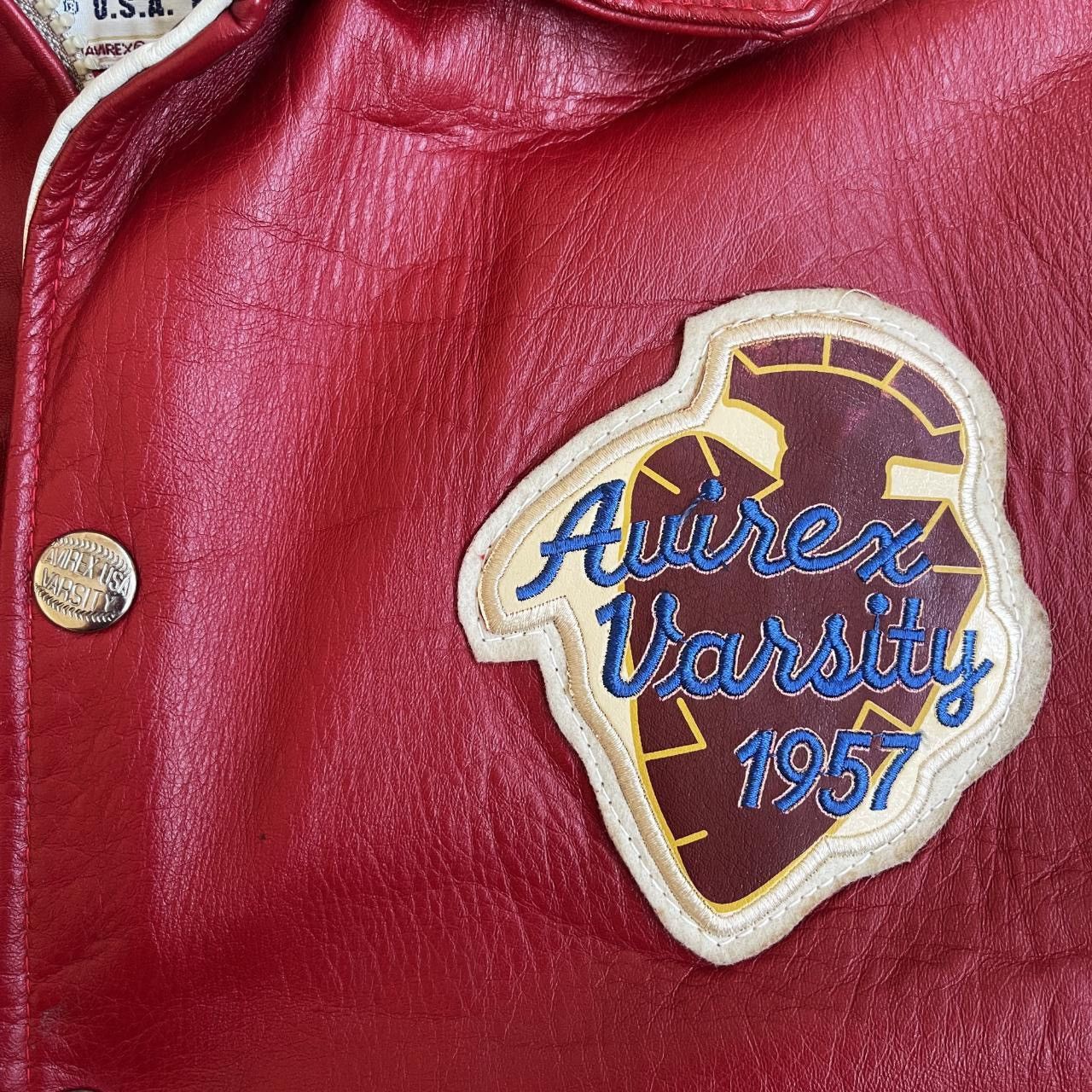 Avirex × Vintage Avirex Leather Varsity Jacket Size US S / EU 44-46 / 1 - 3 Thumbnail