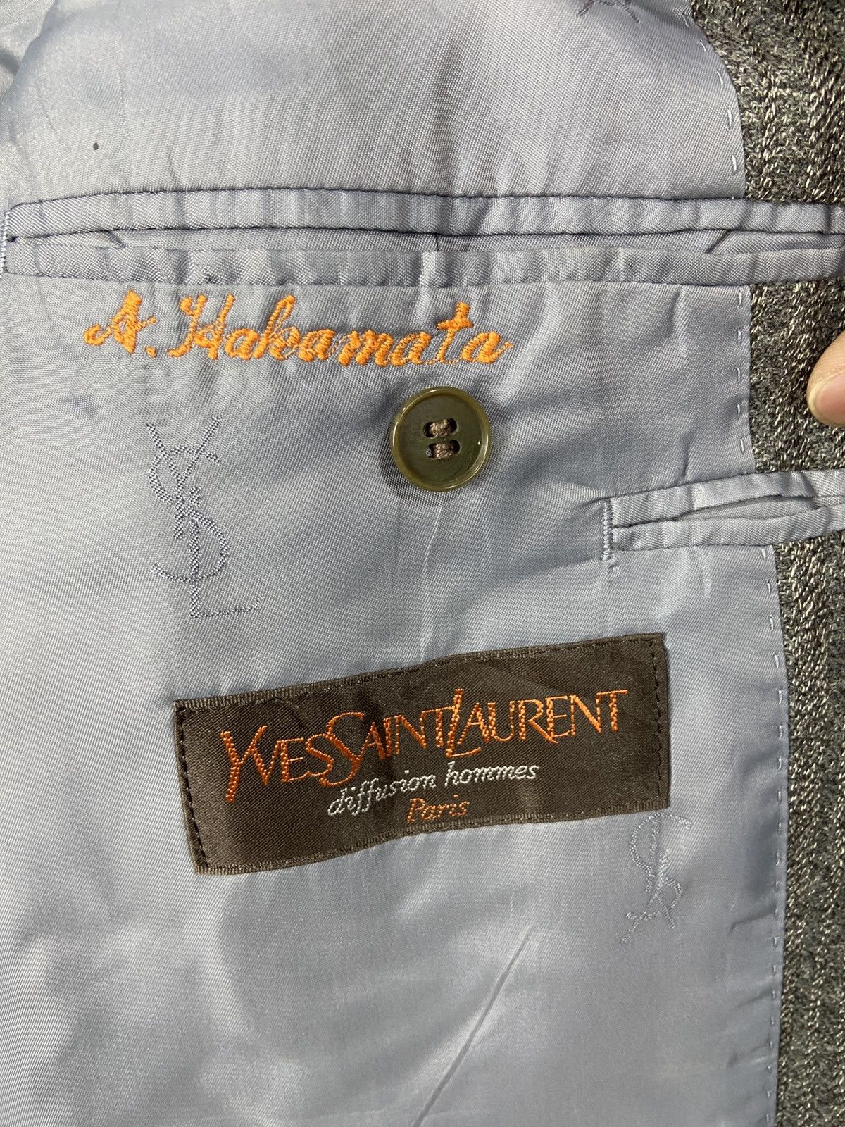 Yves Saint Laurent VINTAGE YVESTSAINTLAURENT HERRINGBONE COAT Size US L / EU 52-54 / 3 - 9 Thumbnail