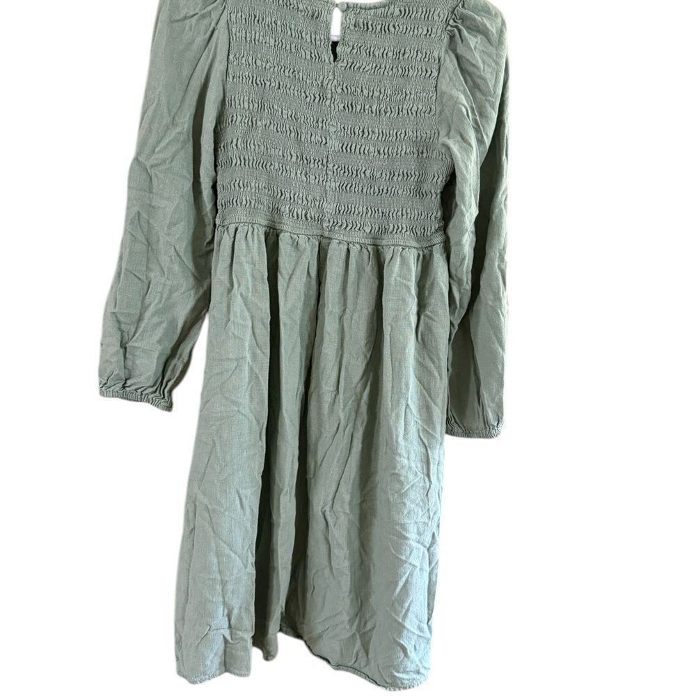Other Green Smocked Ruffled Midi Sundress Size L / US 10 / IT 46 - 3 Thumbnail