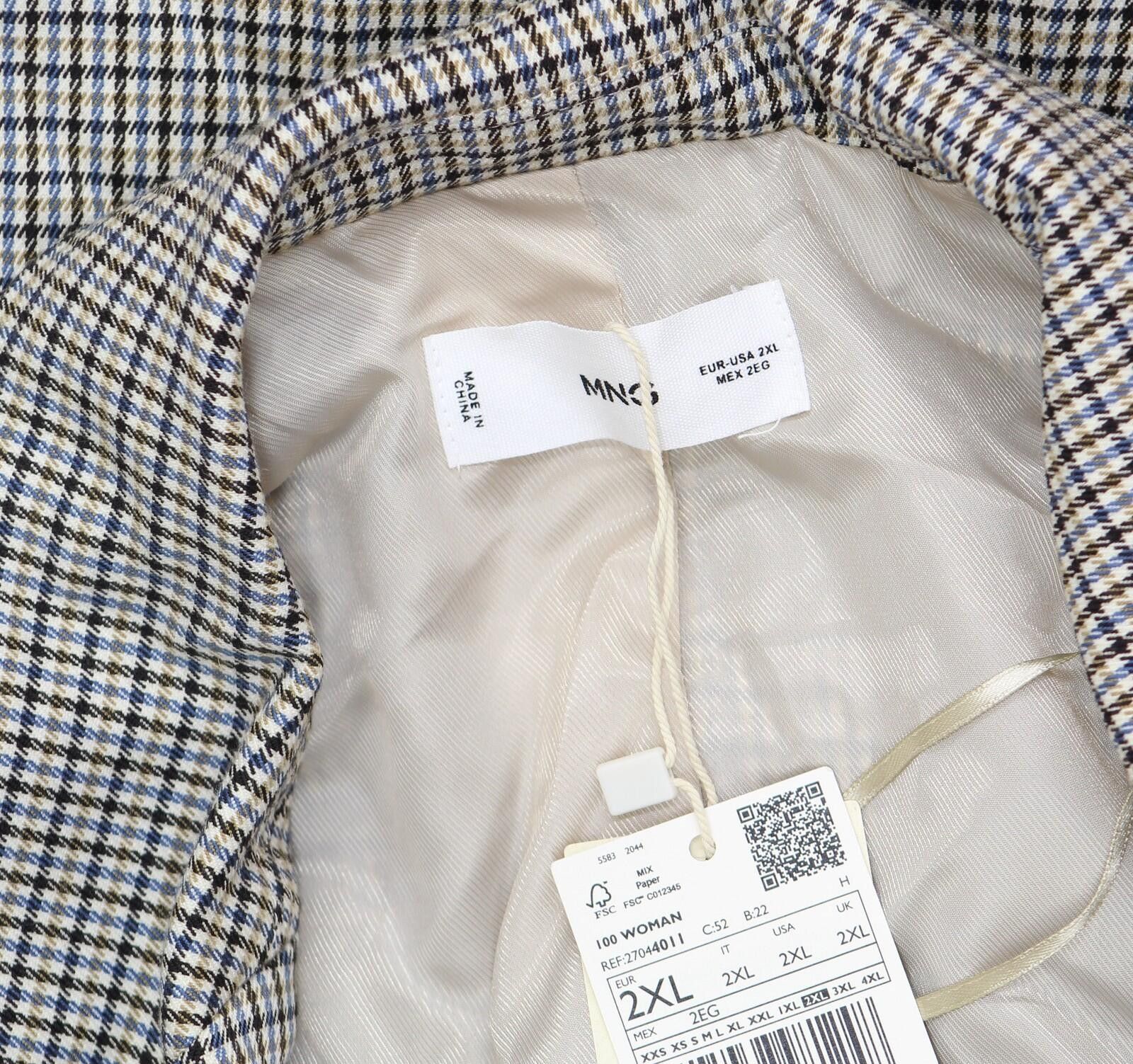 Mango Nwt Mango Blazer Coat Jacket Charlotte Brown Multi 2xl Size XXL / US 16-18 / IT 52-54 - 5 Thumbnail