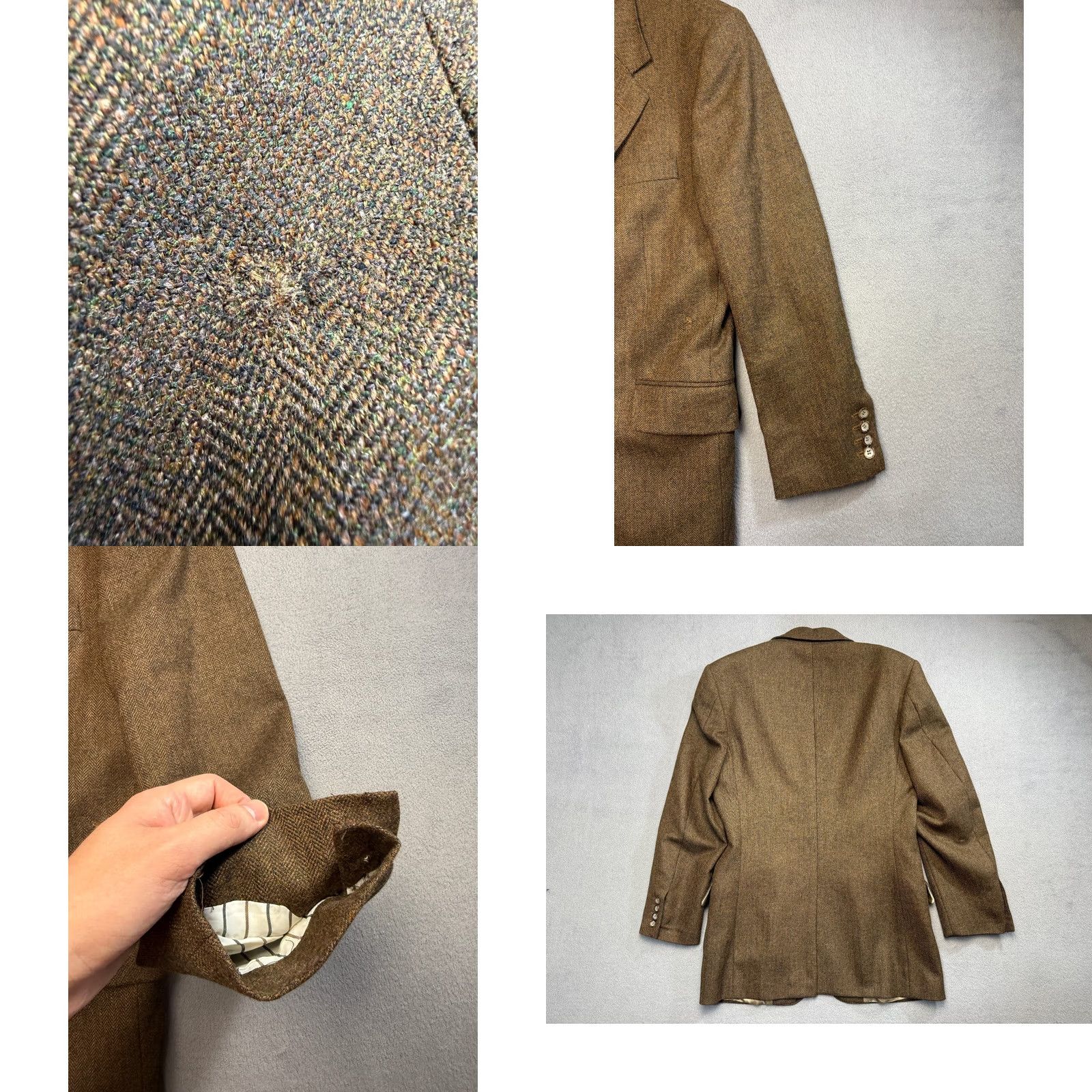 Aquascutum VINTAGE Aquascutum of London England blazer Brown wool size 36R mens Size 36R - 10 Thumbnail