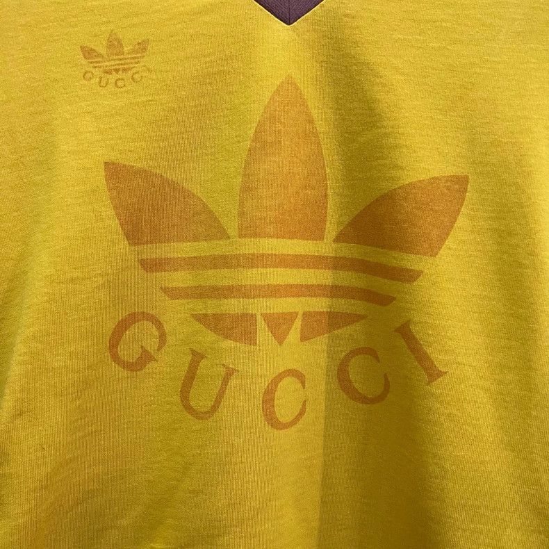 Gucci Gucci Co-branded adidas originals yellow clover short sleev Size US XS / EU 42 / 0 - 2 Thumbnail