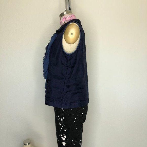 Tricot Comme des Garcons Comme Des Garcons Tricot Layered Silk Ruffle Vest Size M / US 6-8 / IT 42-44 - 3 Thumbnail