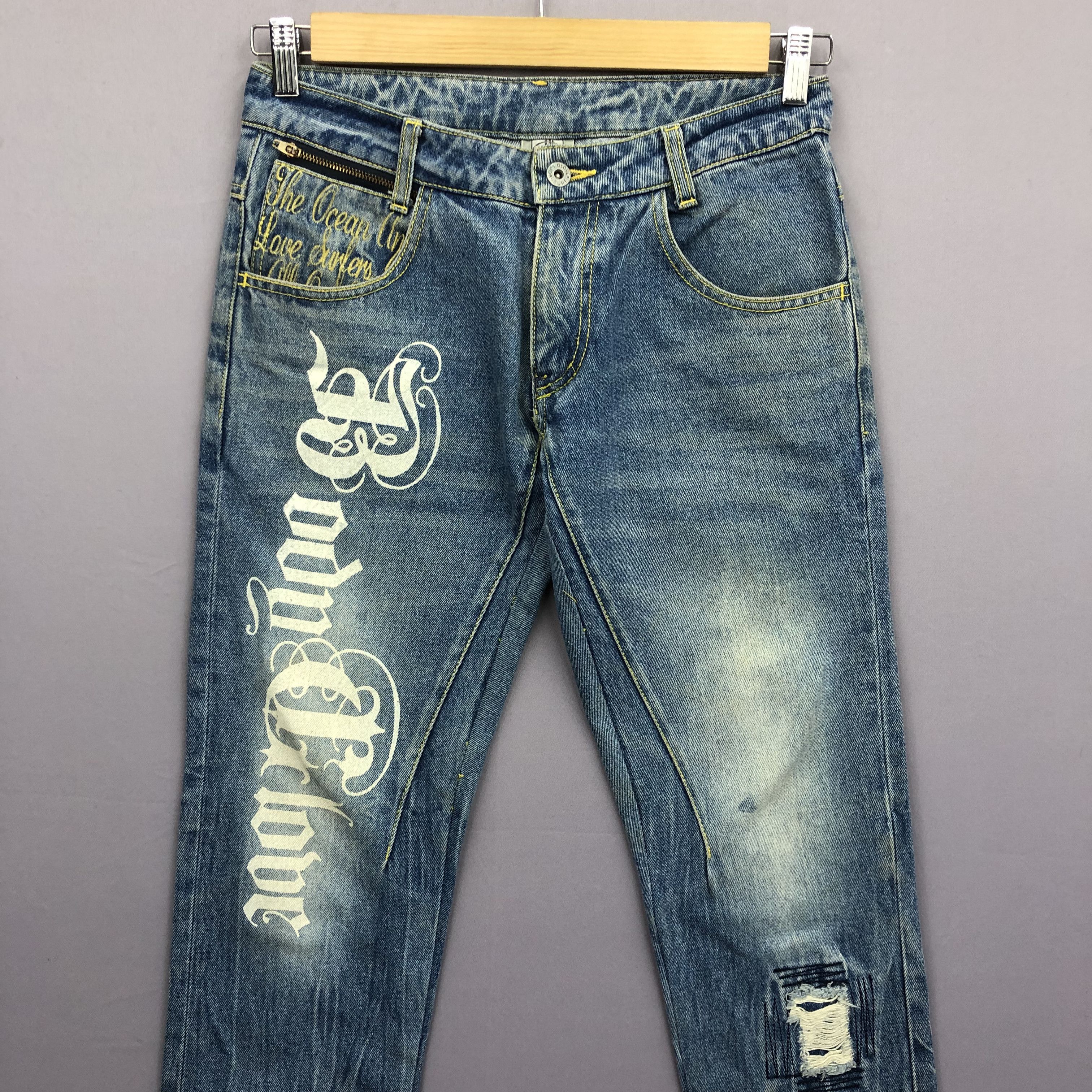 Body Glove Vintage 90s Body Glove Faded Light Wash Surfwear Jeans Denim Size US 30 / EU 46 - 6 Thumbnail