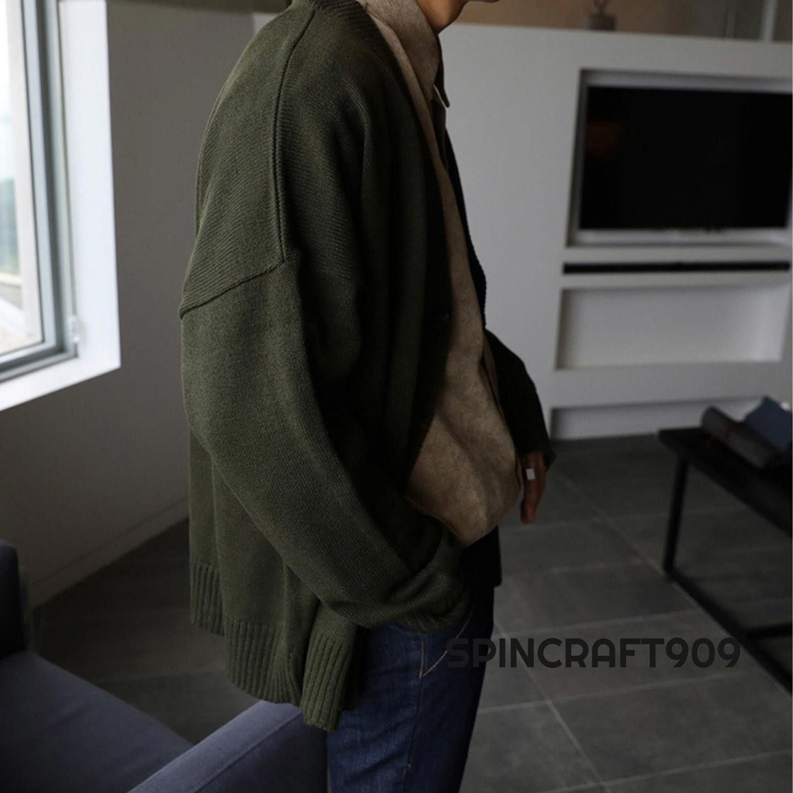 Vintage Green Button Up Knit Cardigan Sweater Size US M / EU 48-50 / 2 - 3 Thumbnail