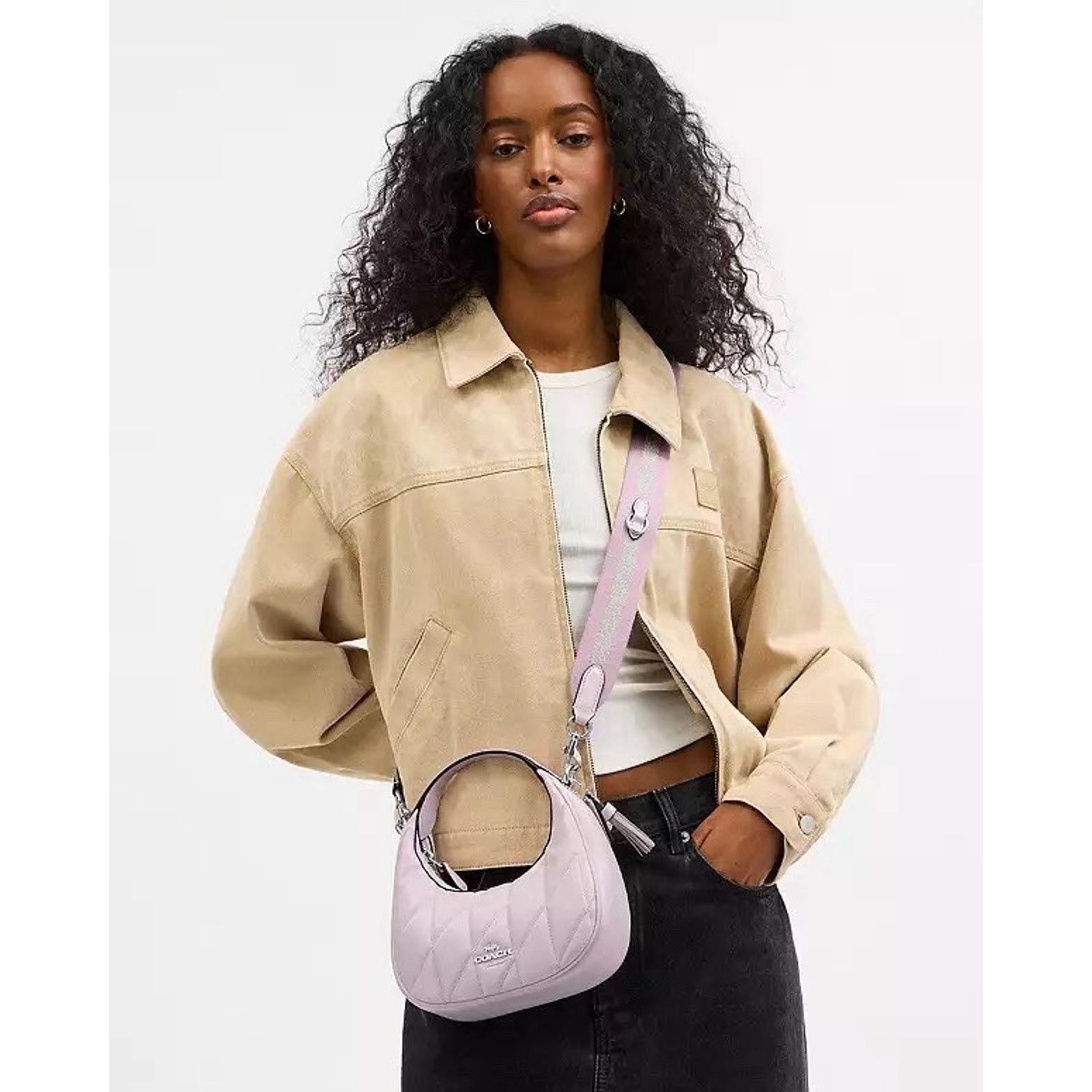 Coach NWT Coach Carmen Mini Crossbody Bag CBI46 Silver/Pink Size ONE SIZE - 7 Thumbnail