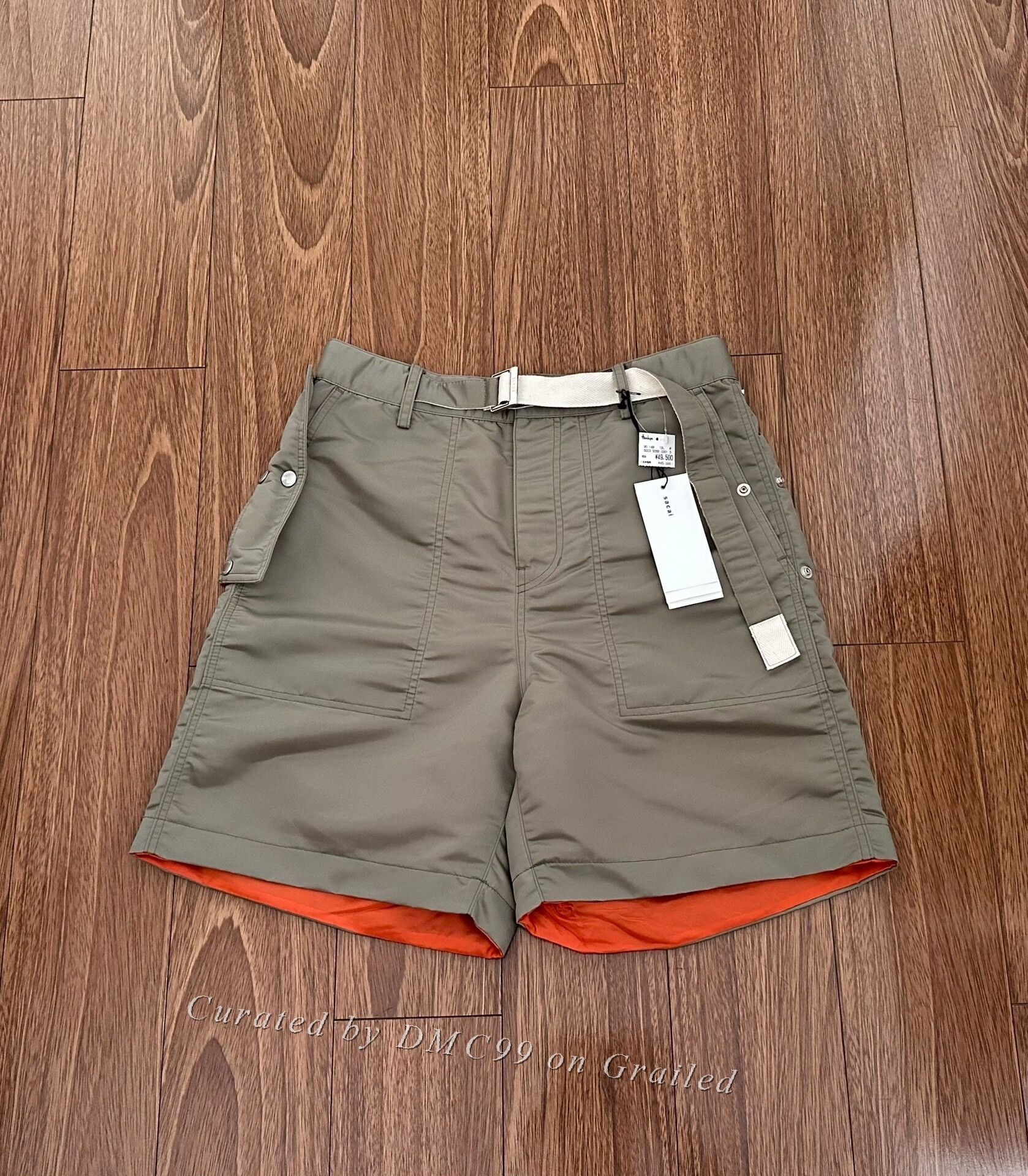 Sacai sacai Army Green Tailored Shorts Q16 | Grailed