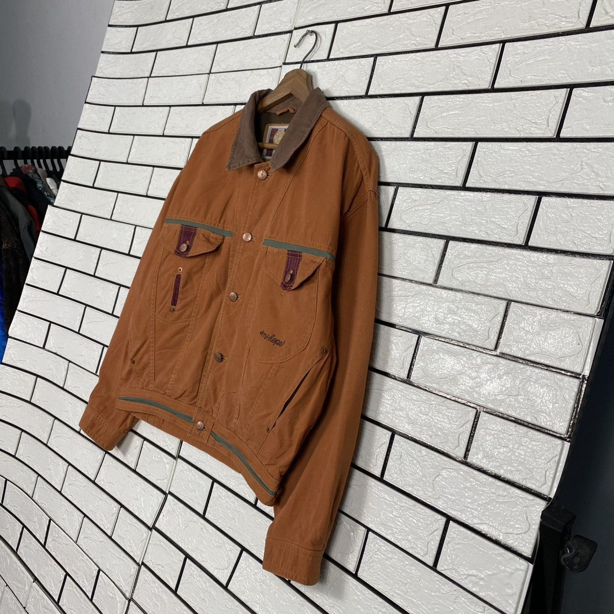 Japanese Brand 🔥CROPPED HUNTING JACKET DUCK CANVAS MACHOPE ISSEY MIYAKE Size US L / EU 52-54 / 3 - 2 Thumbnail