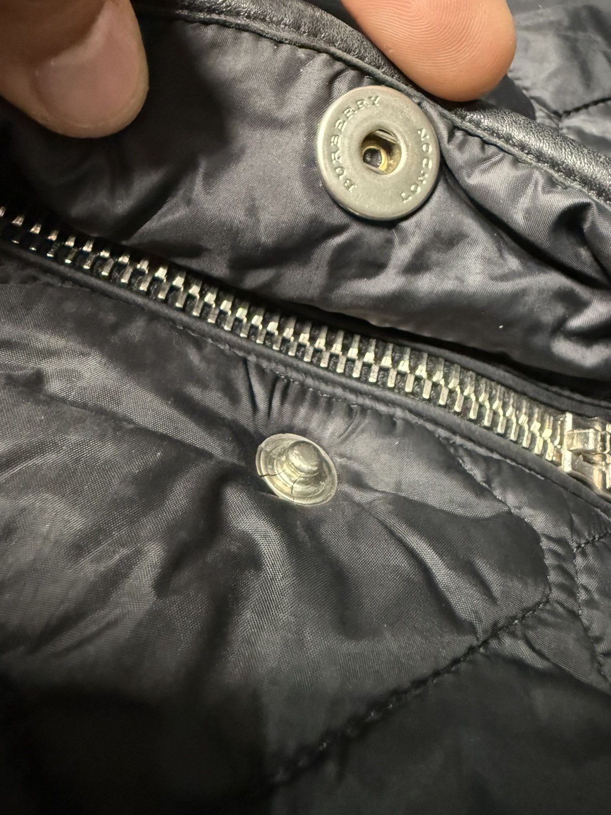 Burberry Burberry London Trimmed Leather Quilted Jacket Size US L / EU 52-54 / 3 - 9 Thumbnail