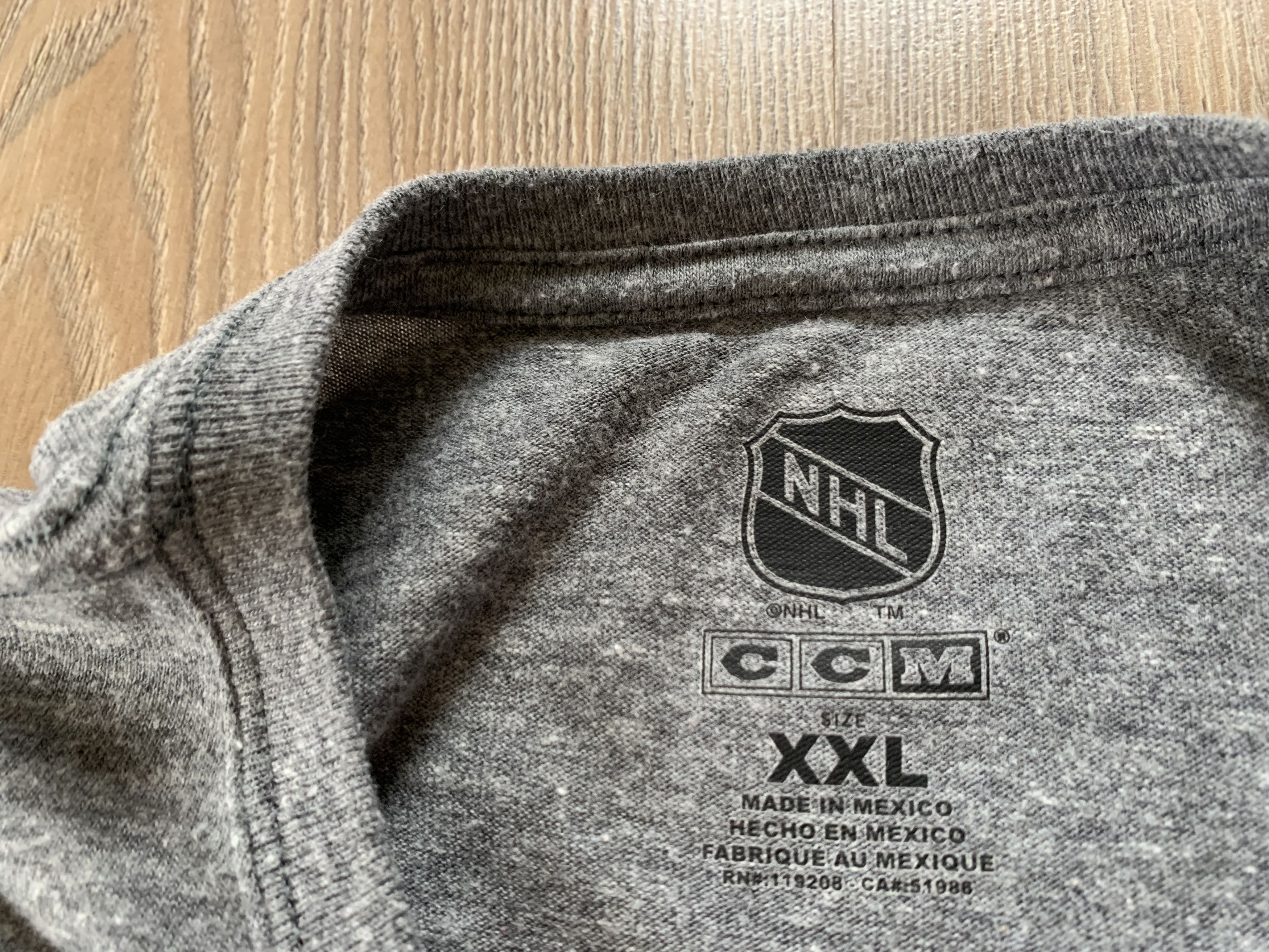 Ccm × NHL × Vintage Vintage CCM NHL Edmonton Oilers Grey T-Shirt Size US XXL / EU 58 / 5 - 7 Thumbnail