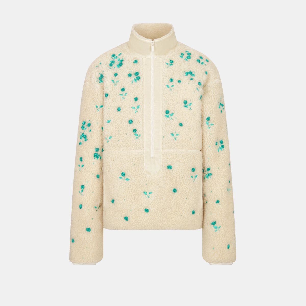 o1bcso1str1224 Zipped Sweater in Ecru