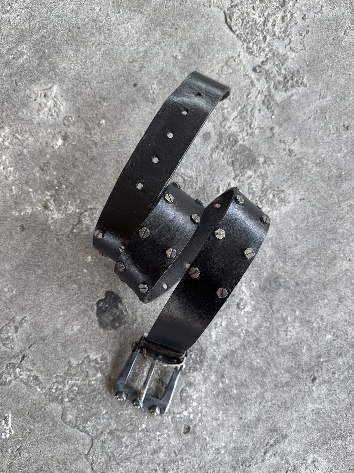 Other Vintage Montana Studed Leather Belt Size ONE SIZE - 5 Thumbnail