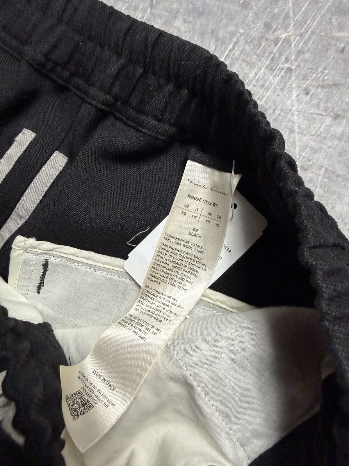 Rick Owens Rick Owens Wool Cargobelas 'Black' Size US 34 / EU 50 - 9 Thumbnail