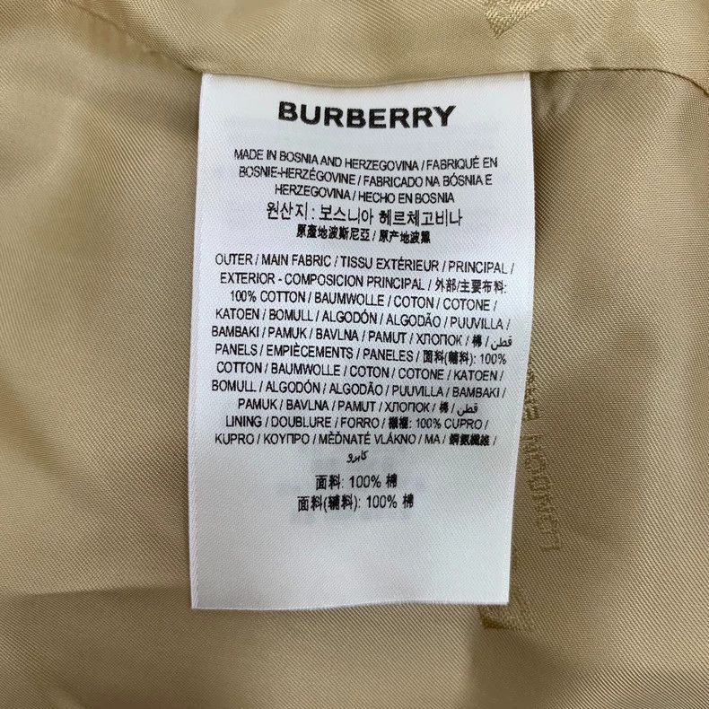 Burberry Burberry Burberry Brown Cotton Long Sleeve Trench Coat-250 Size S / US 4 / IT 40 - 6 Thumbnail
