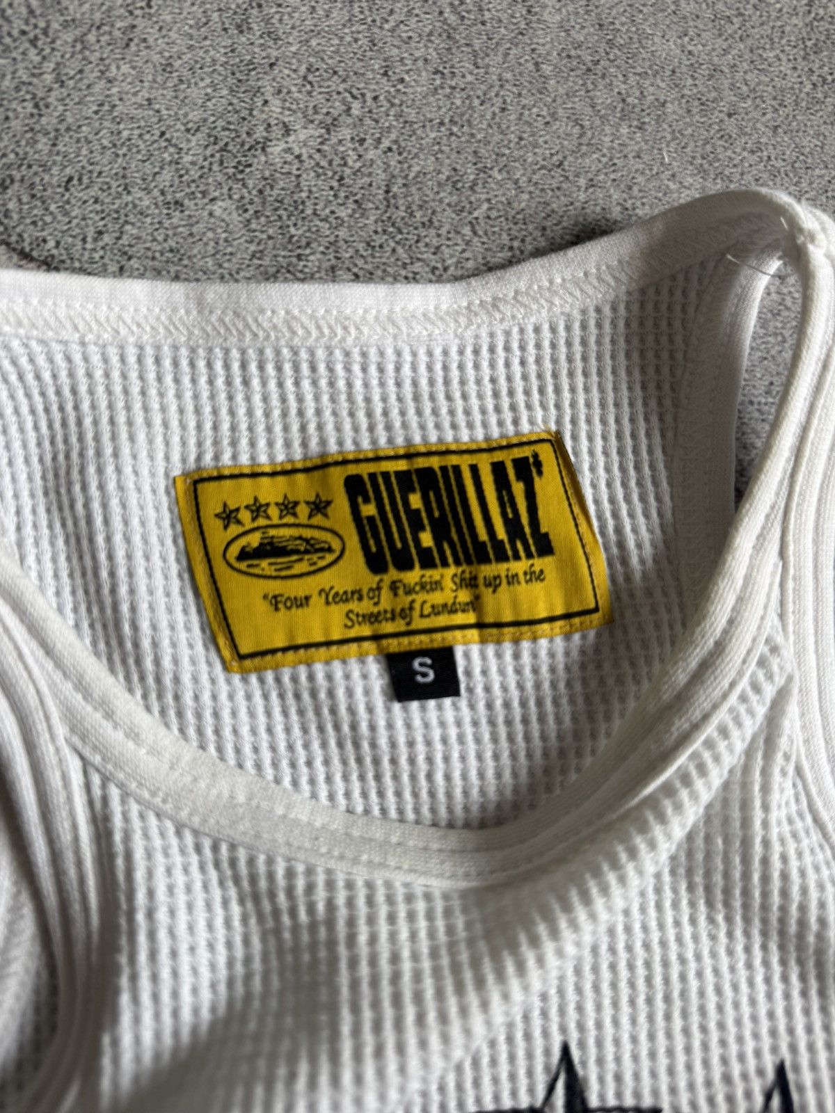 Corteiz Corteiz Guerillaz "4 Stars Alcatraz" Waffle Tank Top S Vest Size S / US 4 / IT 40 - 4 Thumbnail