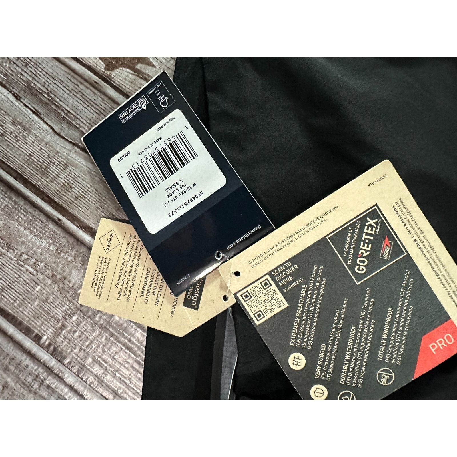 The North Face The North Face Tsirku GTX Jacket size XSmall color TNF Black Size XS / US 0-2 / IT 36-38 - 5 Thumbnail
