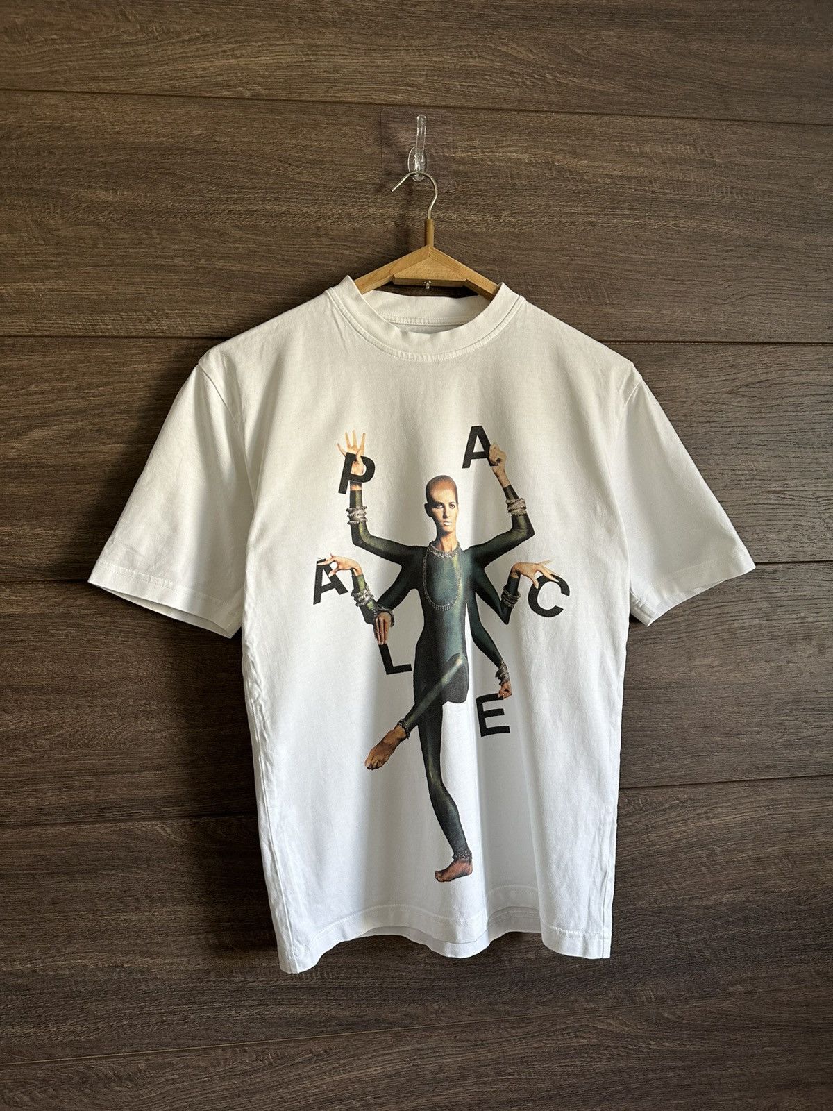 Palace Palace Skateboarding Handy Graphic Print White T-Shirt Sz S Size US S / EU 44-46 / 1 - 2 Thumbnail