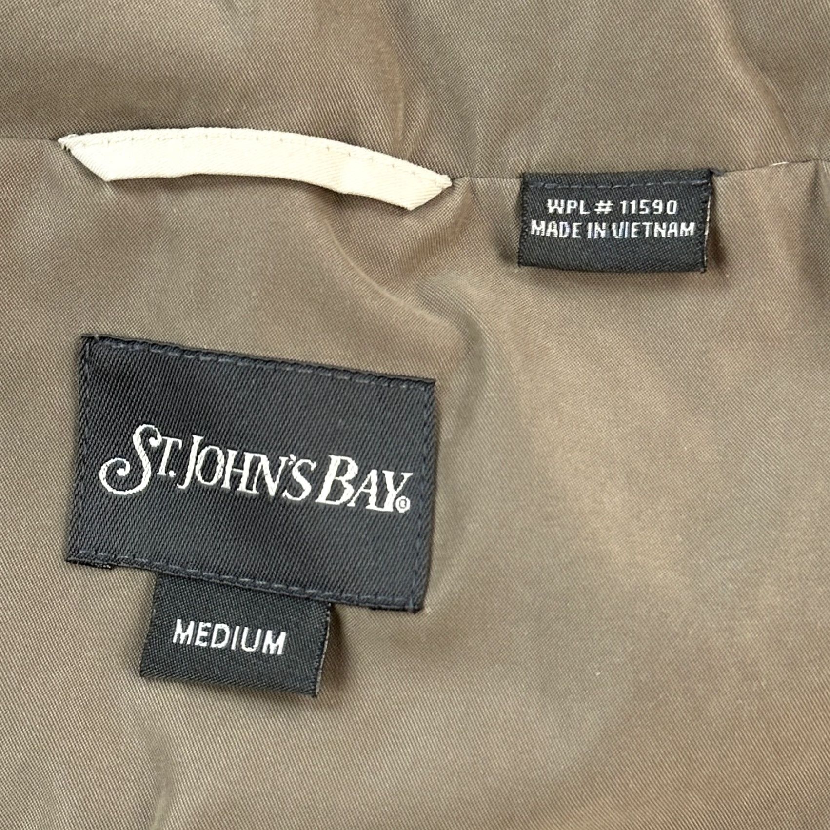 Vintage VINTAGE St Johns Bay Jacket Mens M Beige Hooded Full Zip Windbreaker Size US M / EU 48-50 / 2 - 4 Thumbnail