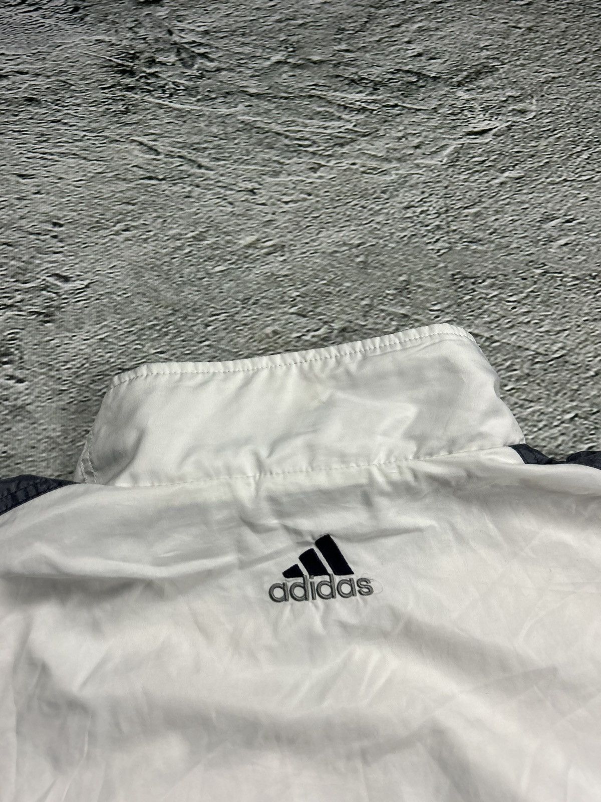 Adidas × Vintage Adidas track suit grey white pants windbreaker vintage Size US XL / EU 56 / 4 - 10 Thumbnail