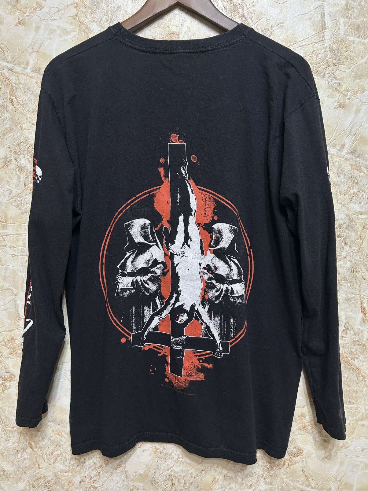 Band Tees Dark Funeral Monks 2018 Black Metal Band Long Sleeve T-Shirt Size US L / EU 52-54 / 3 - 2 Thumbnail