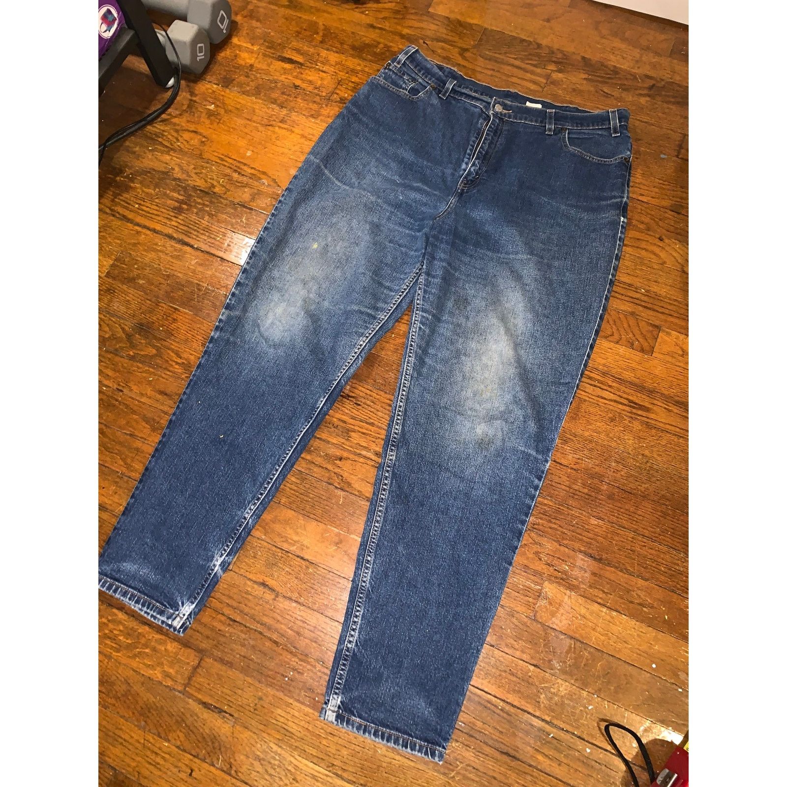 Levi's × Vintage Levi’s 550 Womens 18M Relaxed Tapered Jeans Stretch 36x31 Size 40" / US 18 - 2 Thumbnail