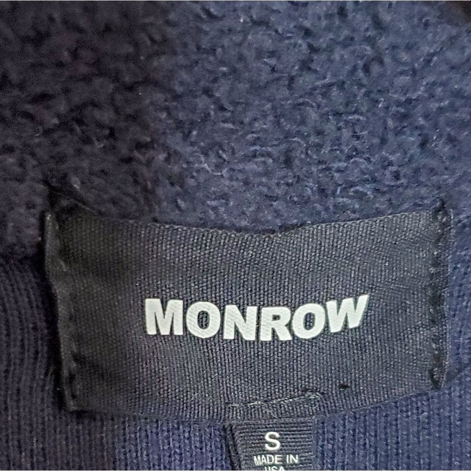 MONROW MONROW Navy Blue Teddy Fleece Button Down Shacket Size S Size S / US 4 / IT 40 - 5 Thumbnail