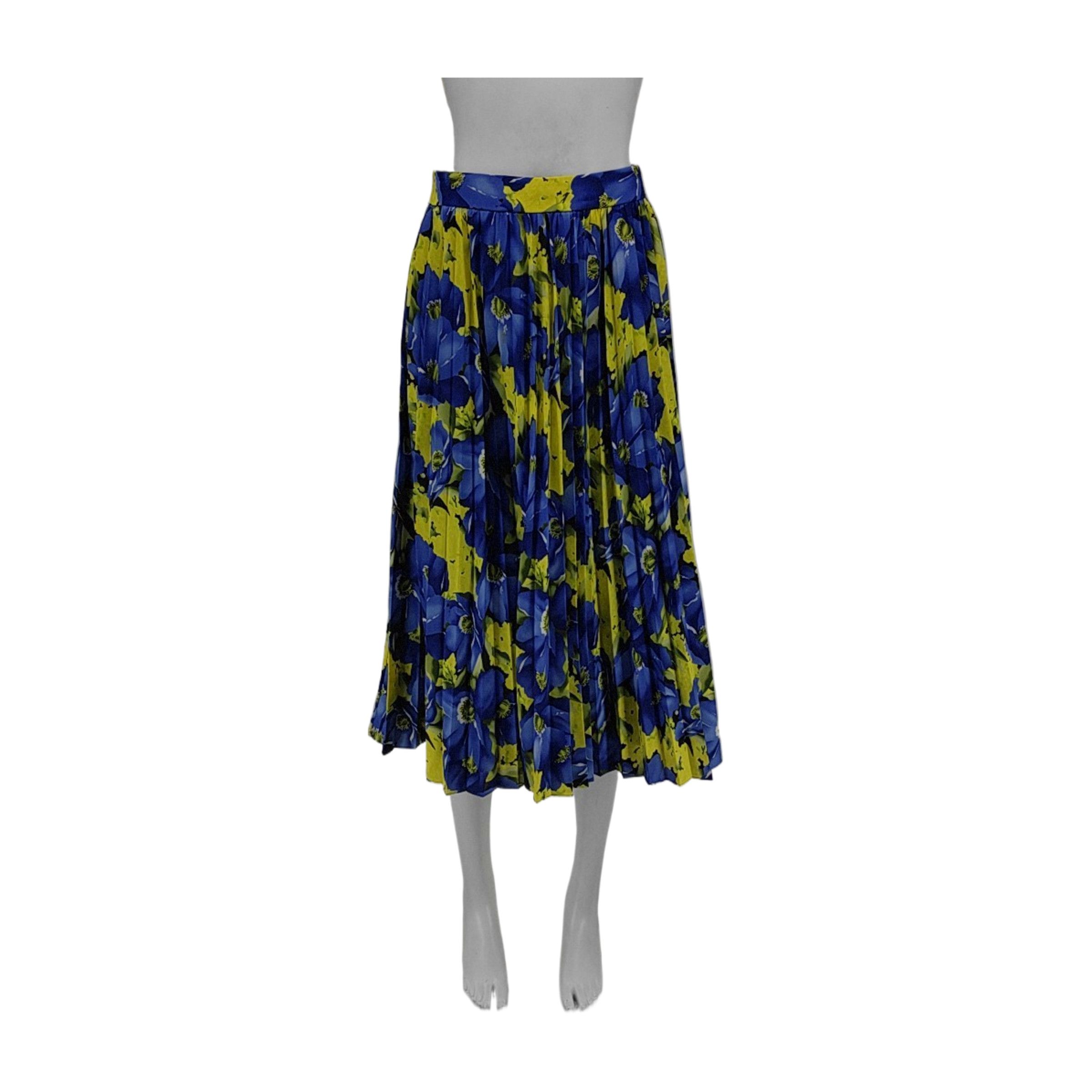 Balenciaga Balenciaga Floral Pleated Midi Skirt Size 36 Size 25" / US 0 / IT 36 - 1 Thumbnail