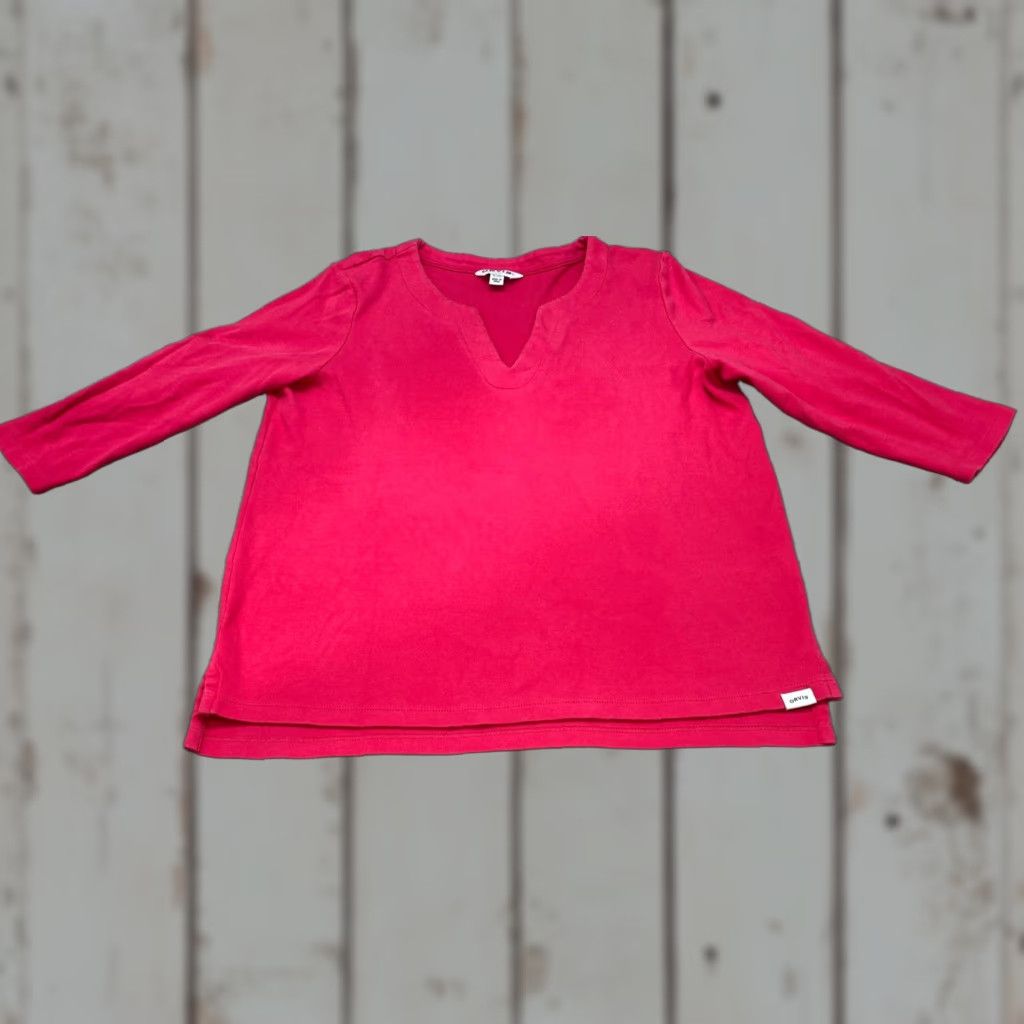 Orvis Orvis V Neck Pullover Shirt Womens Small Red Long Sleeve Casual Outdoors 6945 Size S / US 4 / IT 40 - 1 Thumbnail