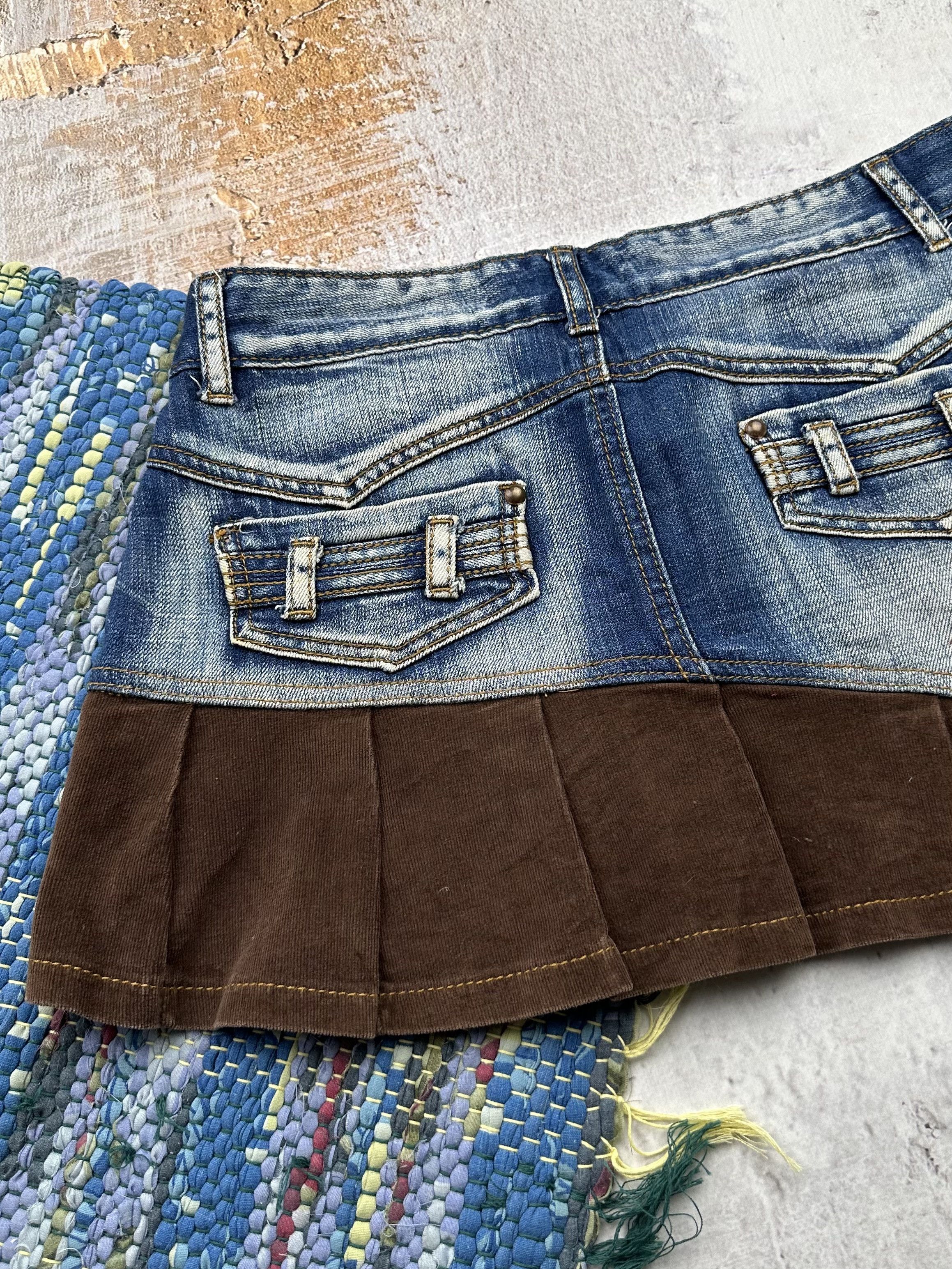 Vintage Vintage Mini Skirt A204(27)(D15) Size 29" - 5 Thumbnail