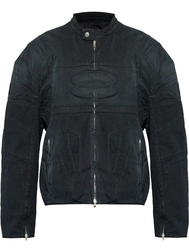 Balenciaga Balenciaga Unity logo racer jacket denim Sz1 Size US S / EU 44-46 / 1 - 3 Thumbnail