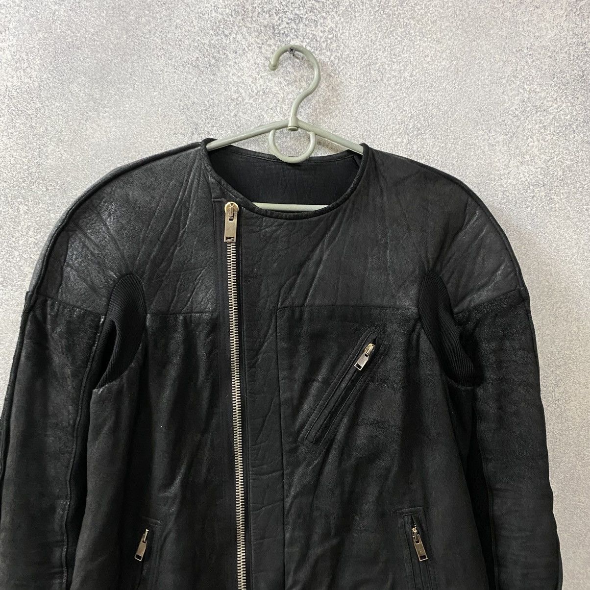 Rick Owens Rick Owens Jacket Leather Biker Style Size US S / EU 44-46 / 1 - 11 Thumbnail
