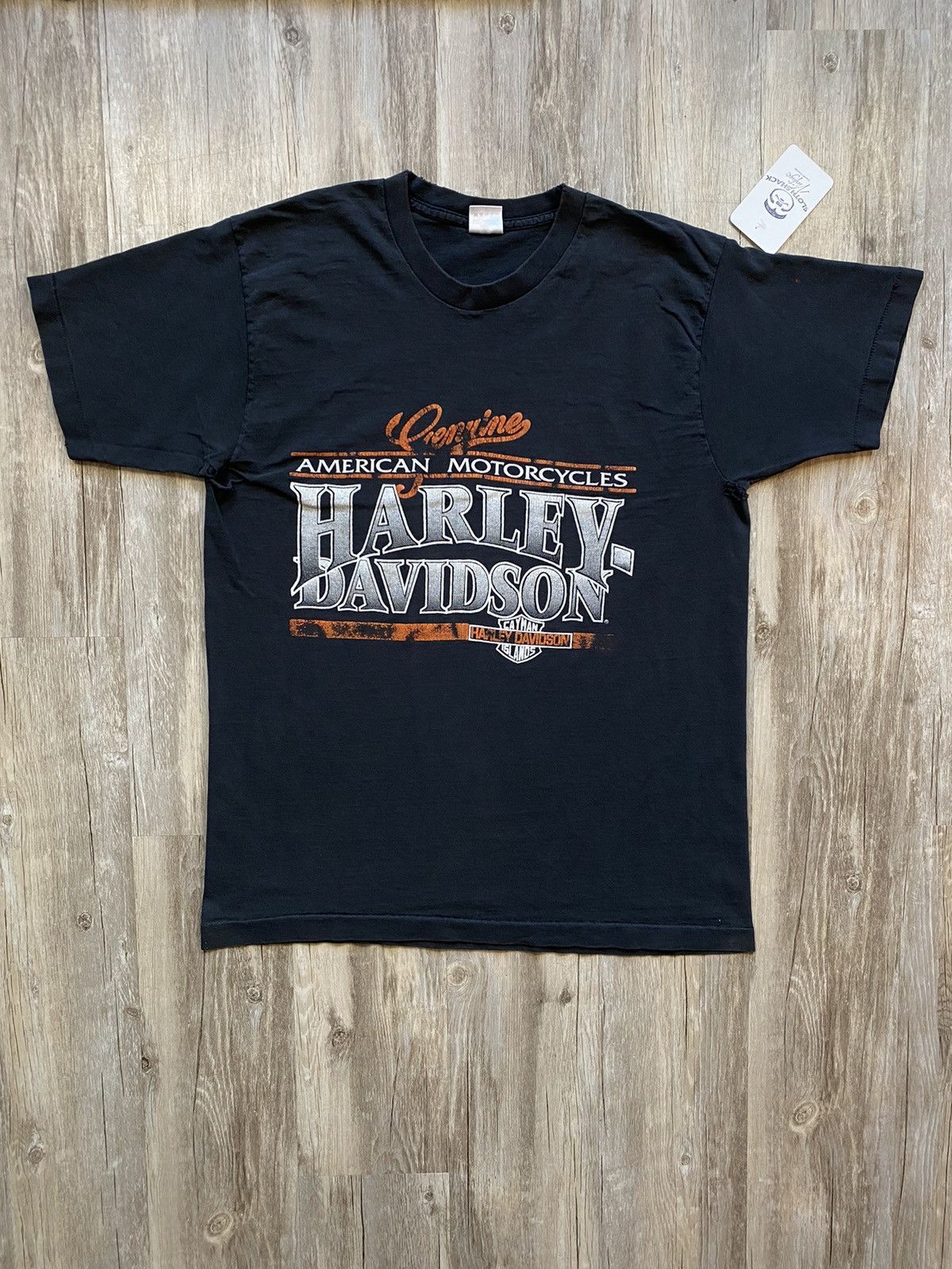 Harley Davidson Vintage 90s Harley Davidson Eagles Nest Single Stitch Tee Size US L / EU 52-54 / 3 - 3 Thumbnail