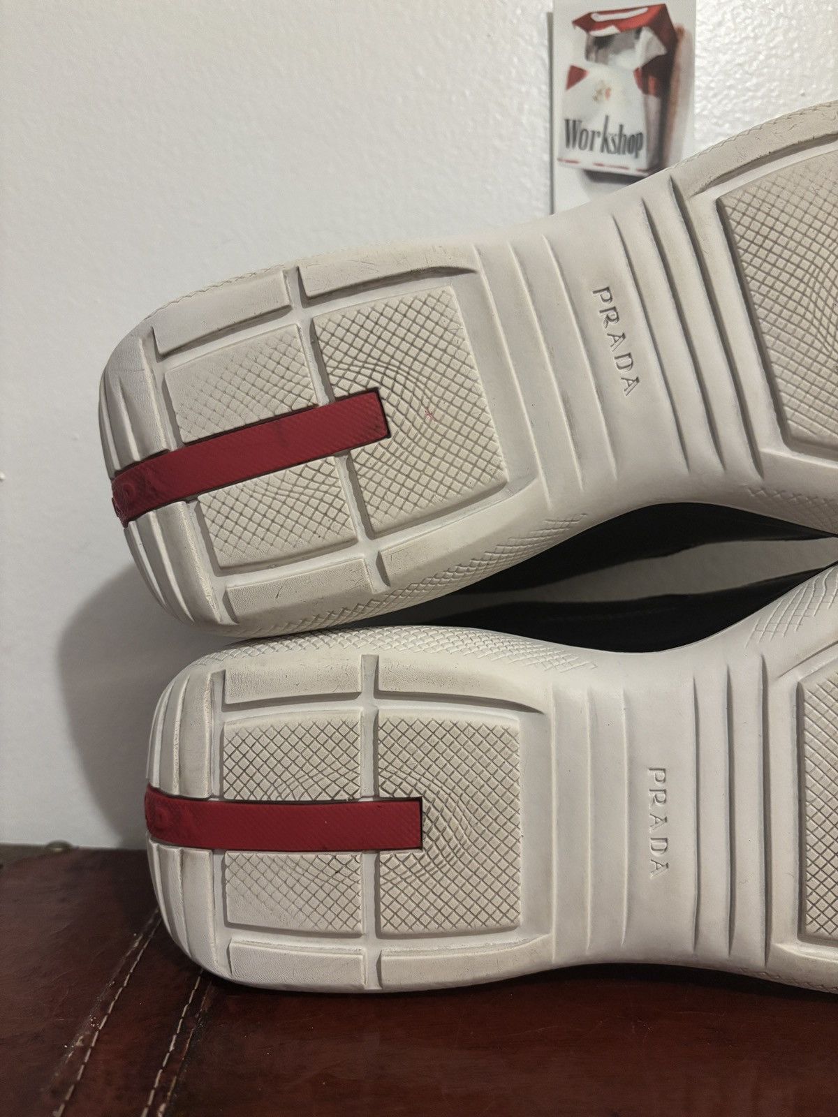 Prada Prada Black and White Americas Cups Size US 8.5 / EU 41-42 - 20 Thumbnail