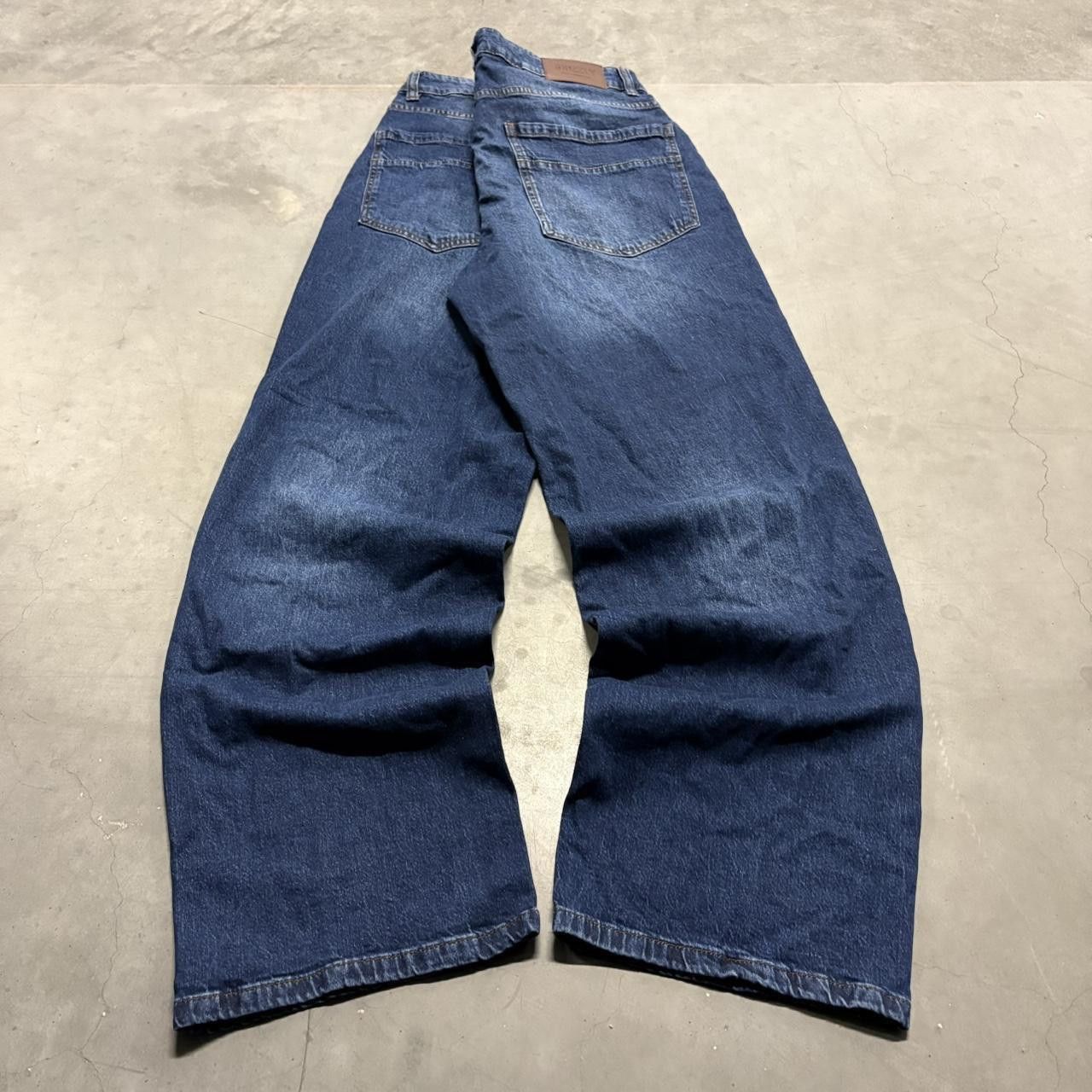 Vintage Crazy Vintage Y2K/2000s Baggy Wideleg Dark Blue Wash Streetwear Denim Jeans! Size US 36 / EU 52 - 6 Thumbnail