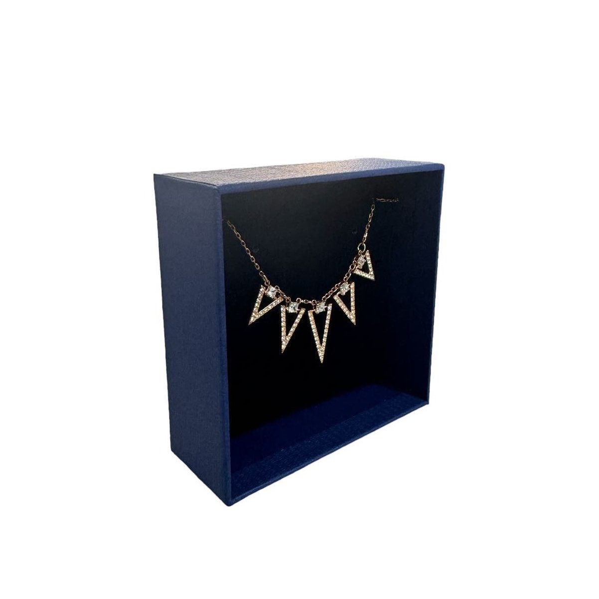 Swarovski SWAROVSKI Funk Rose Gold Tone Plated Chevron Necklace New Size ONE SIZE - 6 Thumbnail