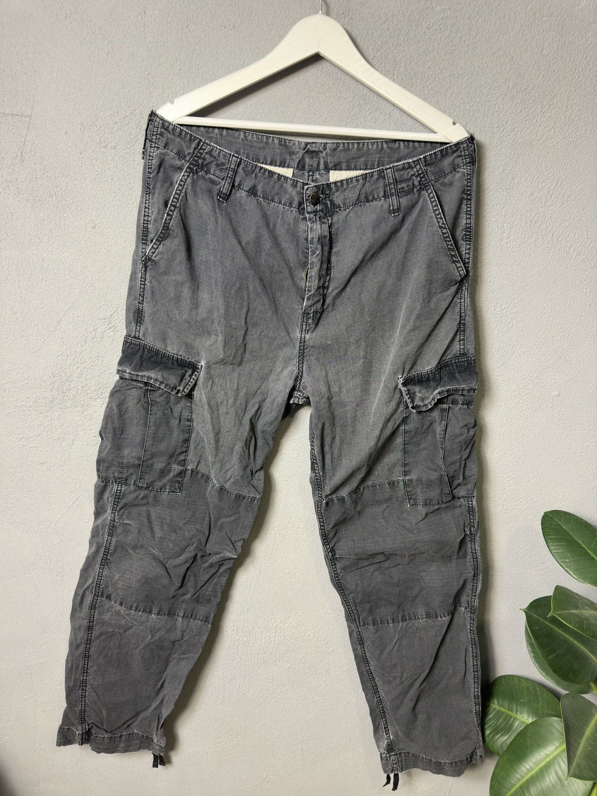 Carhartt × Vintage Carhartt Distressed Regular Cargo Pants Aviation Size US 34 / EU 50 - 1 Thumbnail