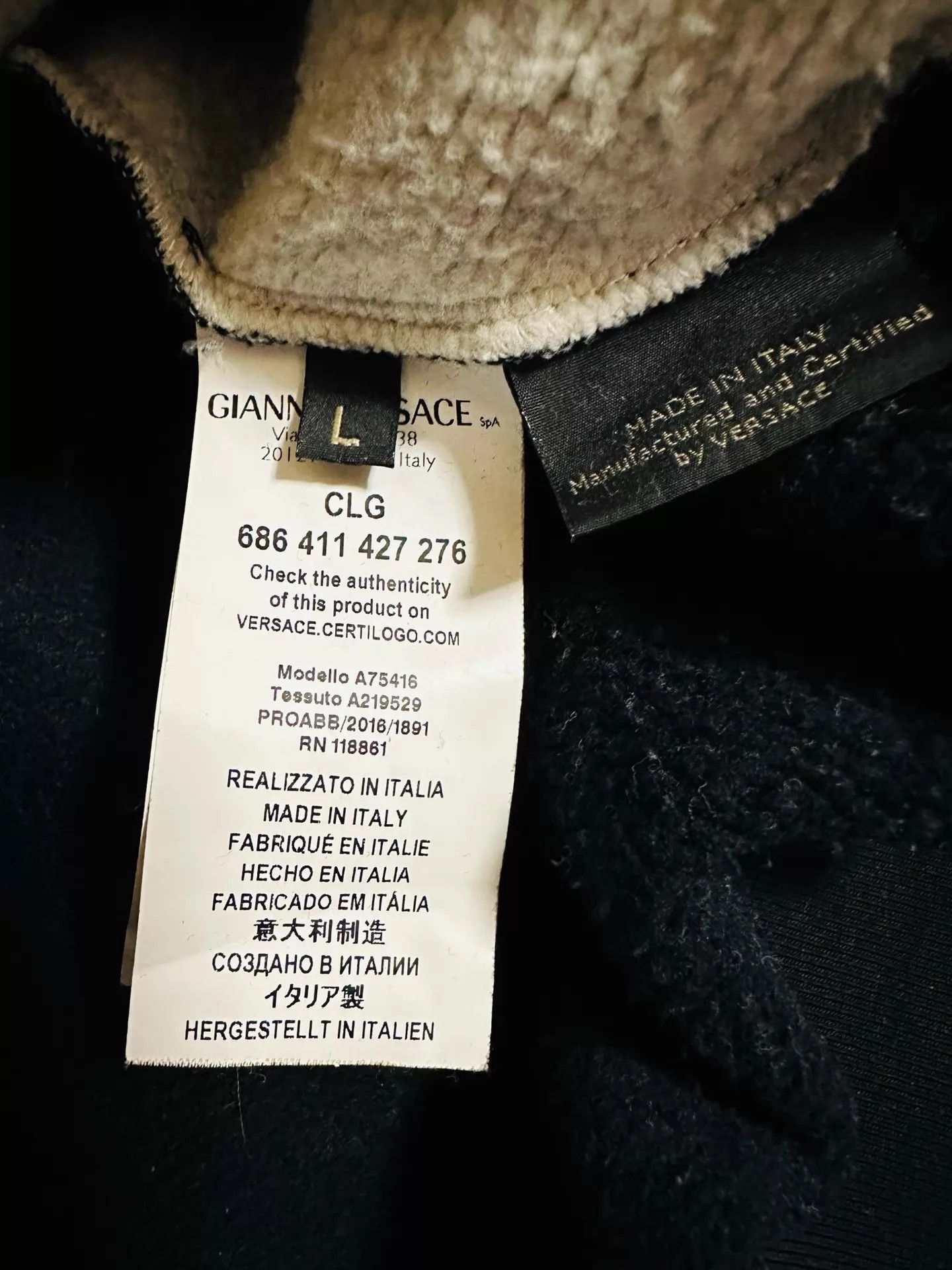 Versace Versace Main Line Planet 1978 Anniv. Sweatshirt L Size US L / EU 52-54 / 3 - 7 Thumbnail
