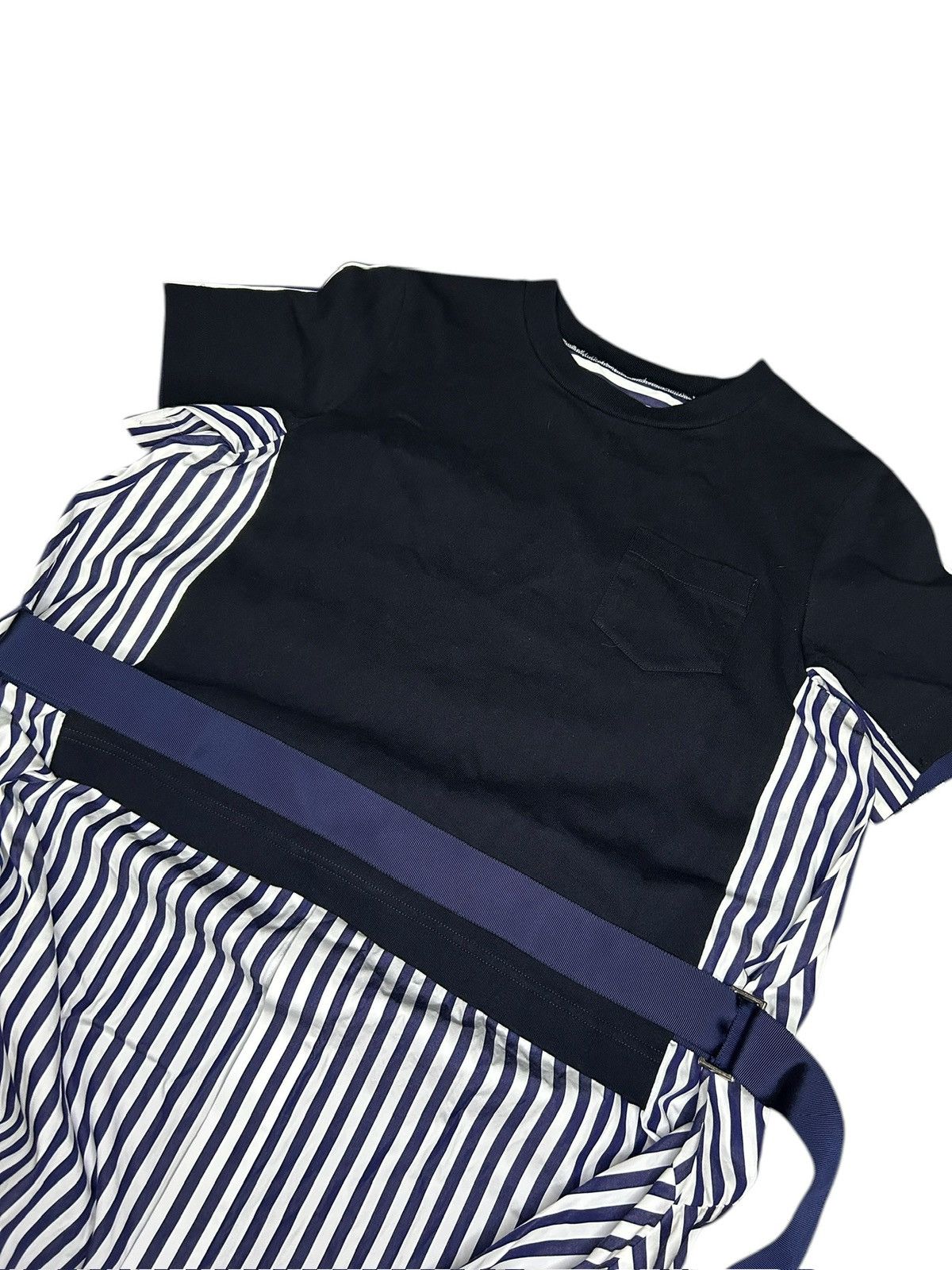 Sacai Hybrid T-Shirt Belted Dress Size S / US 4 / IT 40 - 5 Thumbnail