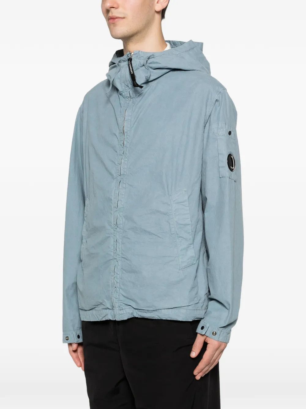 C.P. Company o1h1sh10526 Micro Reps Hooded Lens Jacket in Silver/Blue Size US M / EU 48-50 / 2 - 3 Thumbnail