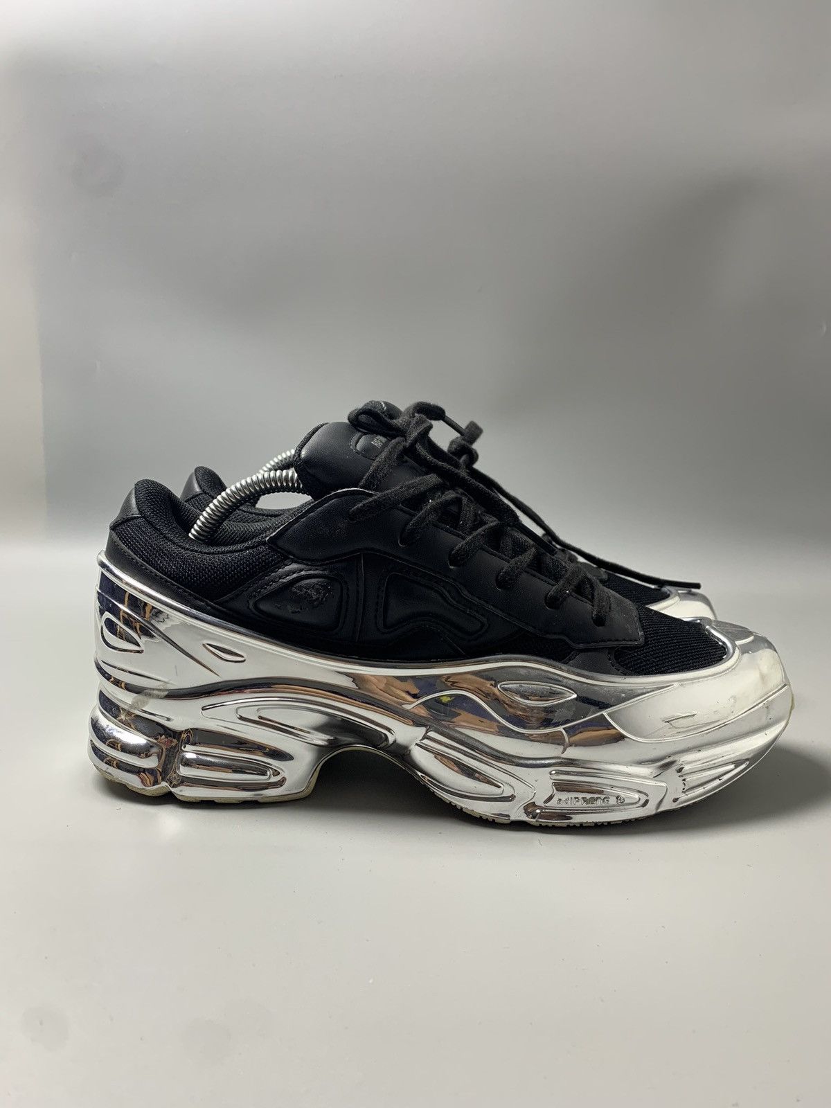raf simons ozweego black silver
