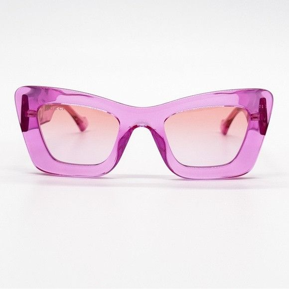 Gucci NEW GUCCI GG1552S 003 PINK BUTTERFLY WOMEN SUNGLASSES GUCCI Size ONE SIZE - 5 Thumbnail