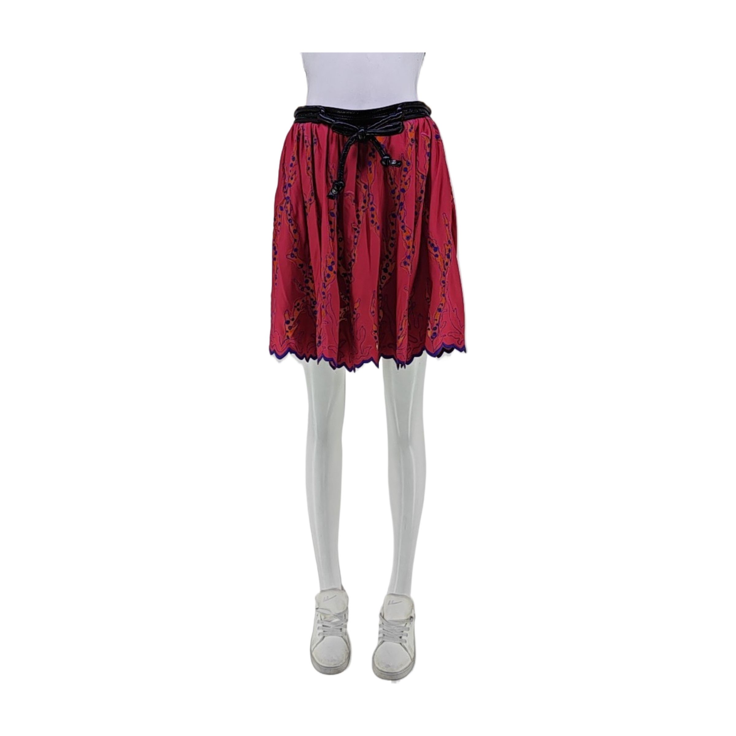 Louis Vuitton Louis Vuitton Floral Mini Skirt Size FR 38 Size 27" / US 4 / IT 40 - 1 Thumbnail