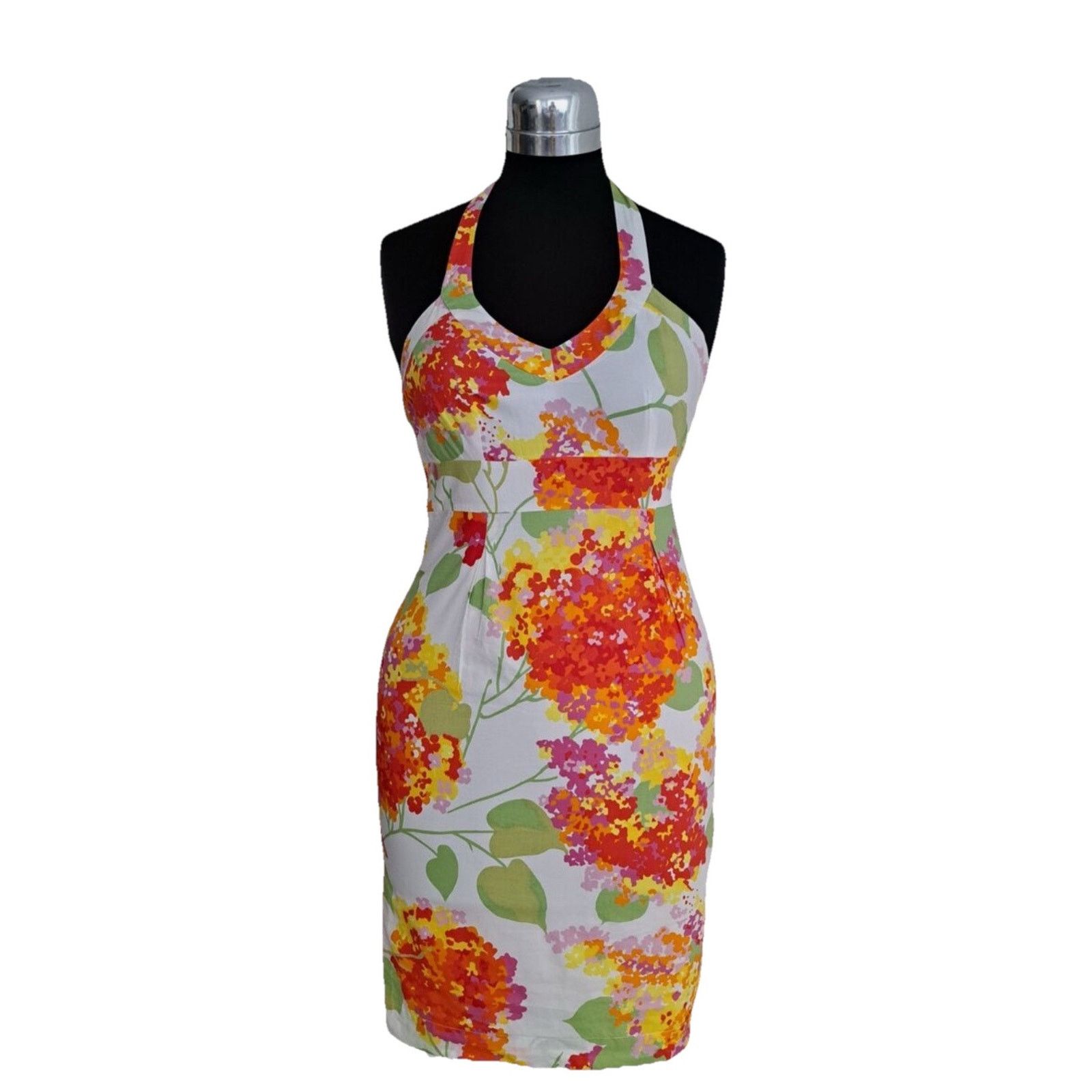Boden Levania floral halter dress Rose Pink Size 10 A000454
