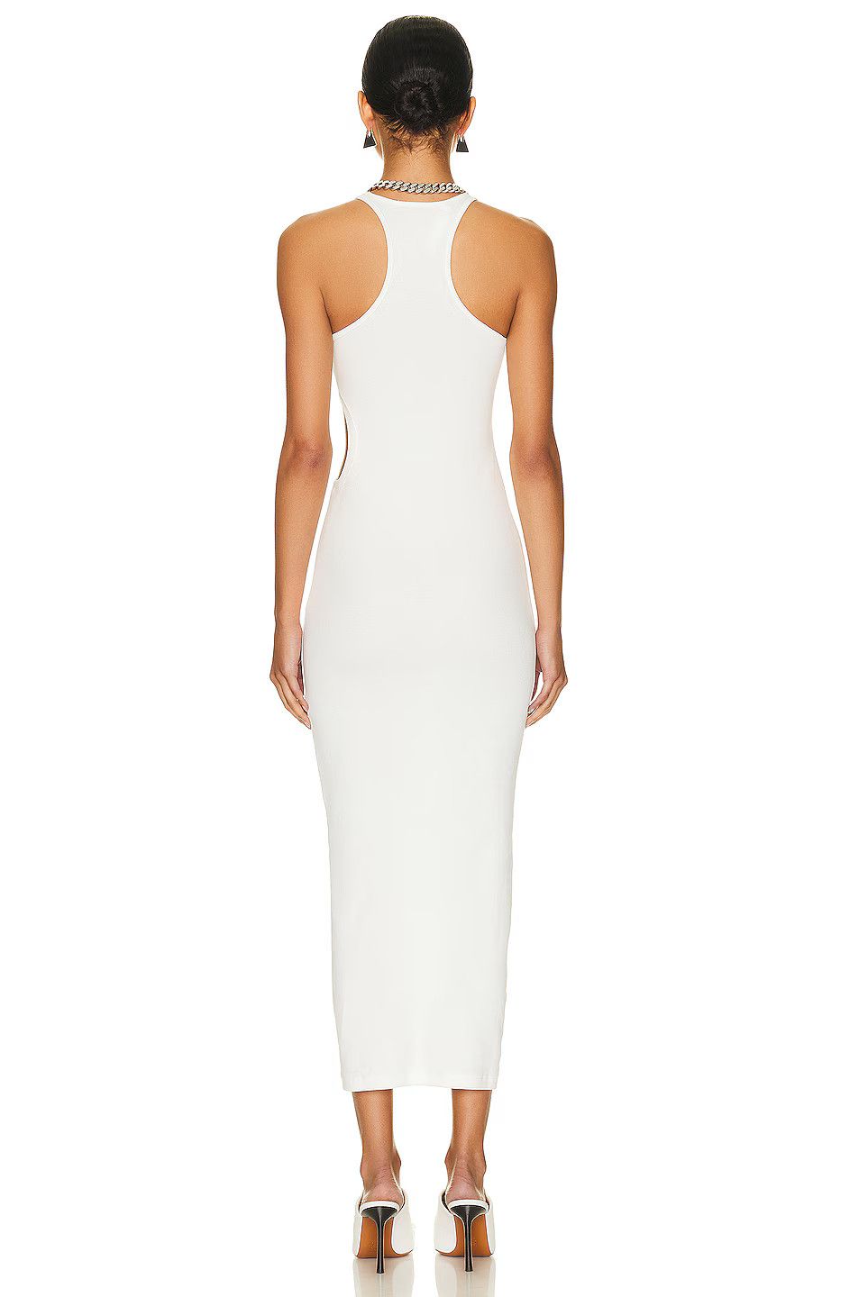Off-White o1y1125 Midi Dress in White Size XS / US 0-2 / IT 36-38 - 4 Thumbnail