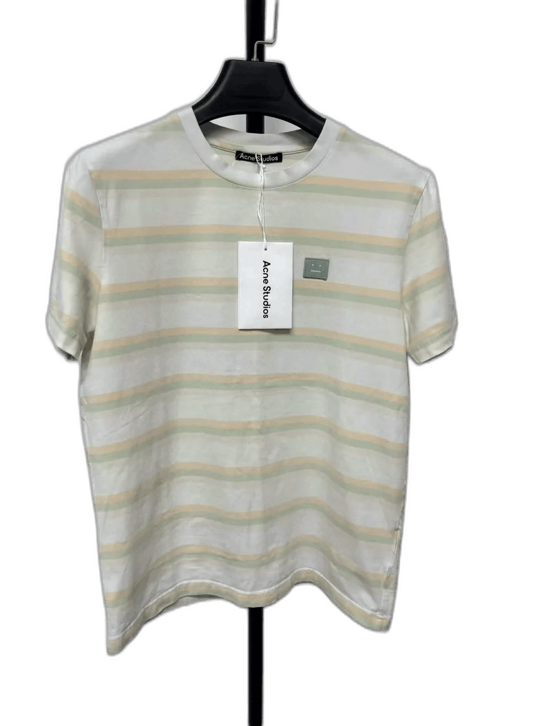 Acne Studios Acne Studios Striped Logo T-Shirt Size S Size US S / EU 44-46 / 1 - 1 Thumbnail