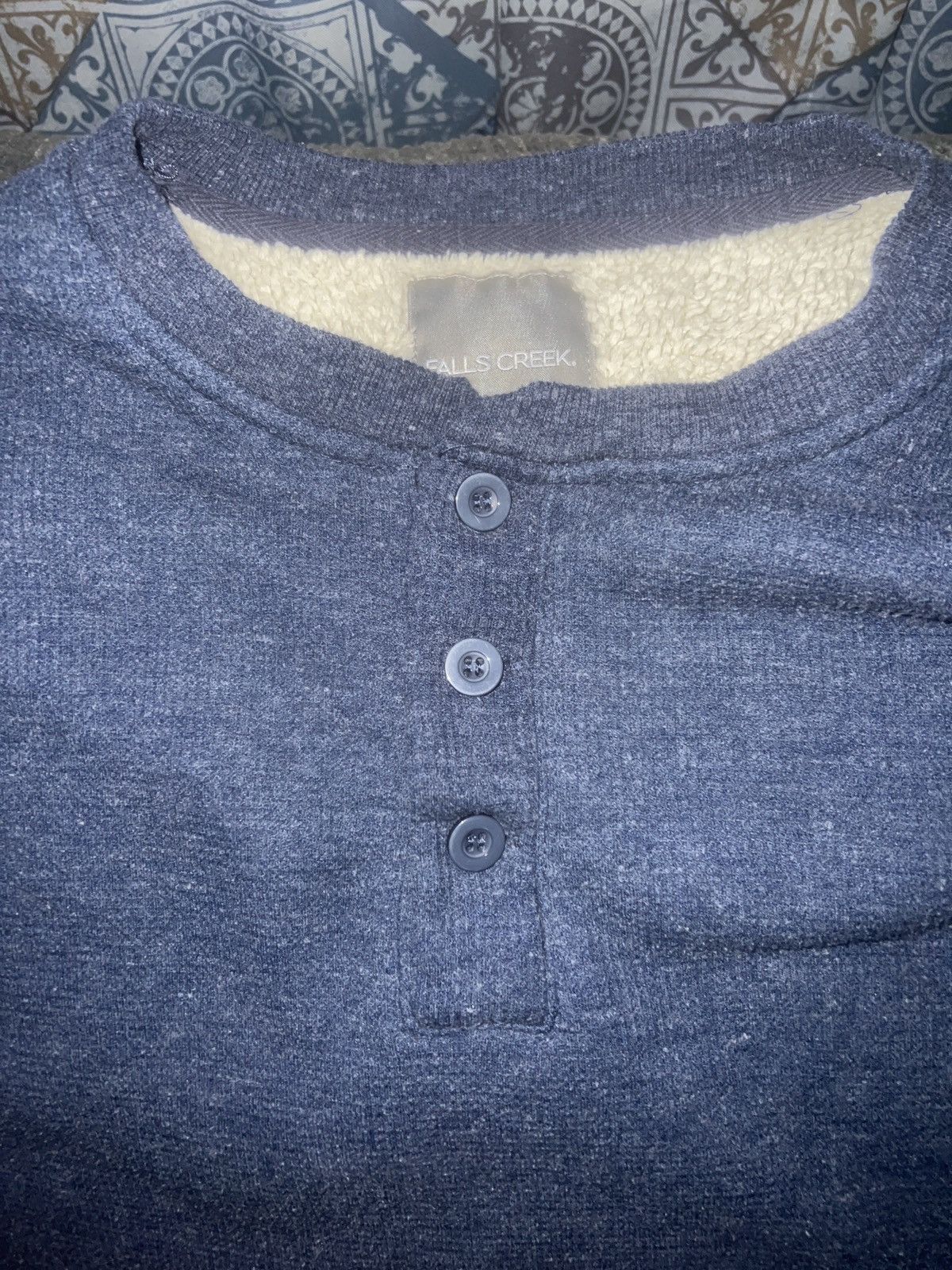 Hypebeast Falls Creek Button-Collared Sweatshirt Size US L / EU 52-54 / 3 - 3 Thumbnail
