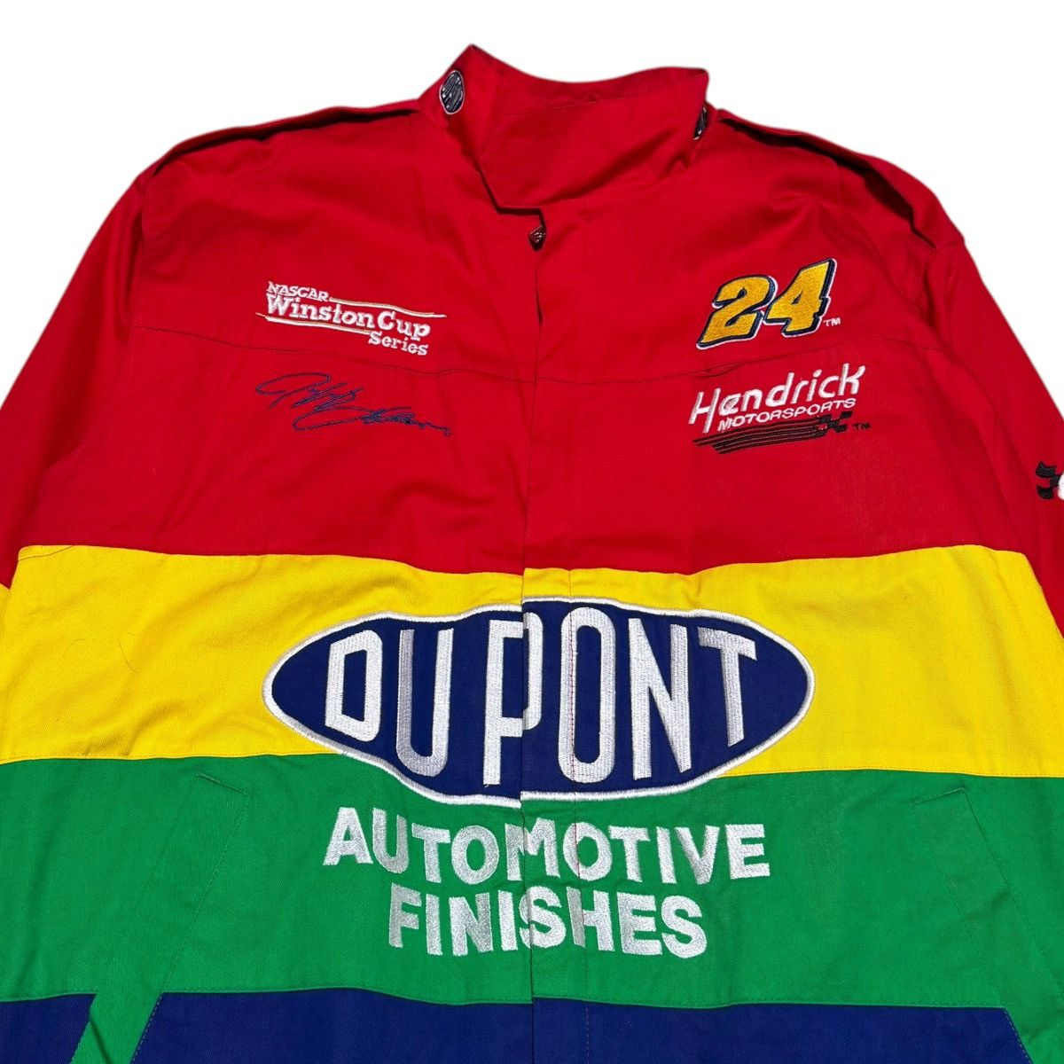 Jeff Gordon Chase Authentics Drivers Line Dupont Denim on sale Coat Winston Cup Series L